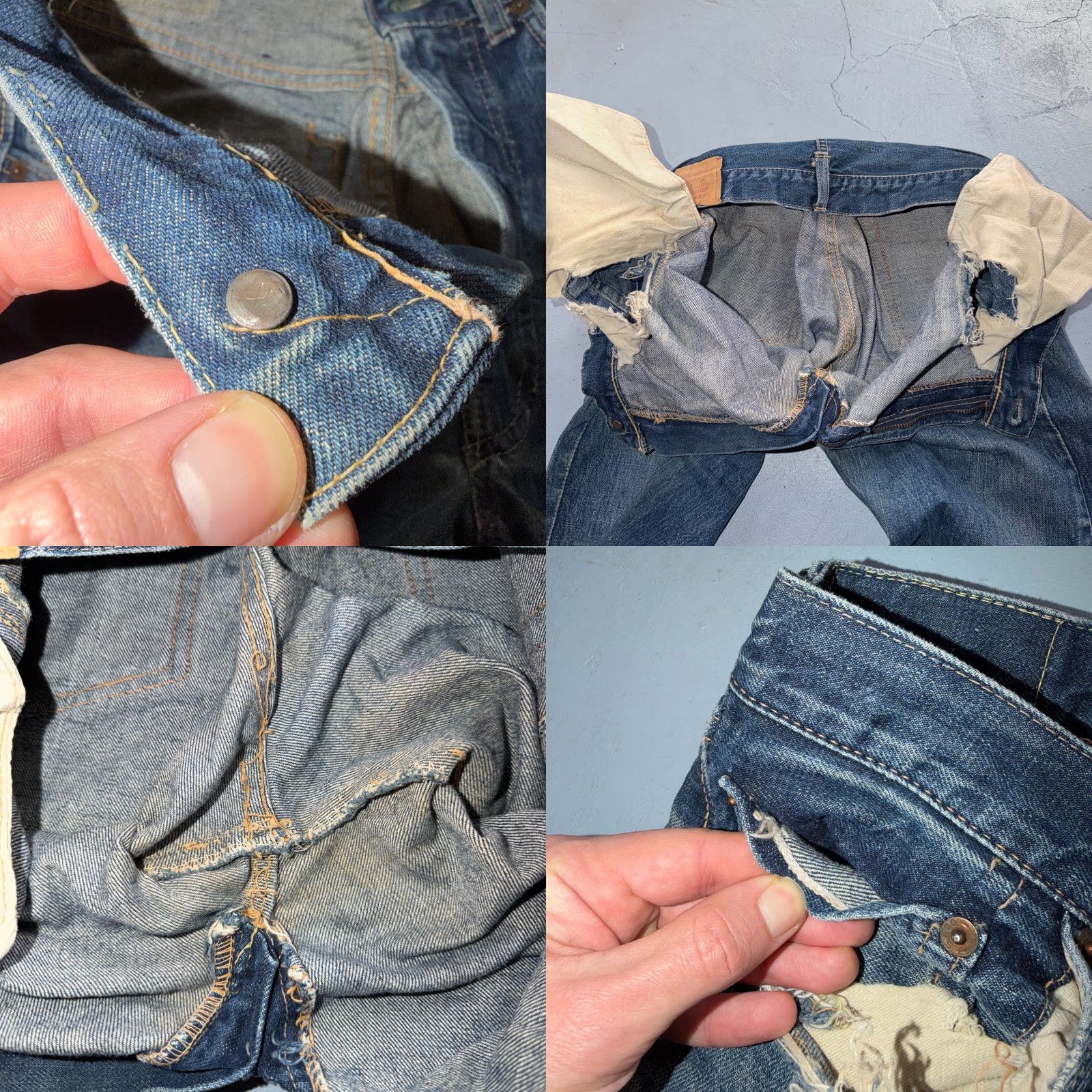 Levi's VINTAGE Levis 505 Big E 60s Redline Selvedge USA XX 1960s Jeans 501 Act 31x28 Mens Size US 31 - 9 Thumbnail