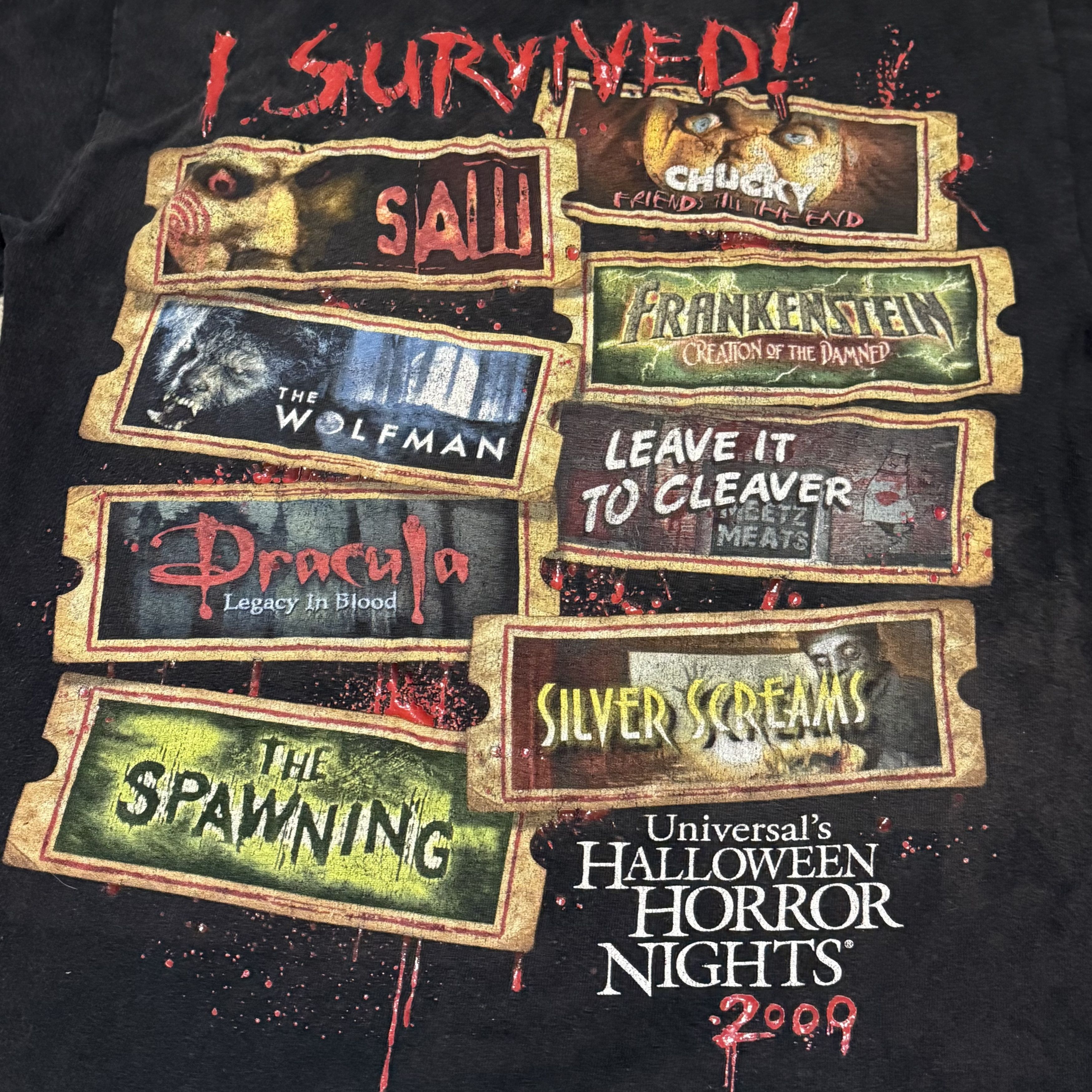 Universal Studios Universal Studios Halloween Horror Nights 2009 Shirt Small Size S / US 4 / IT 40 - 4 Thumbnail