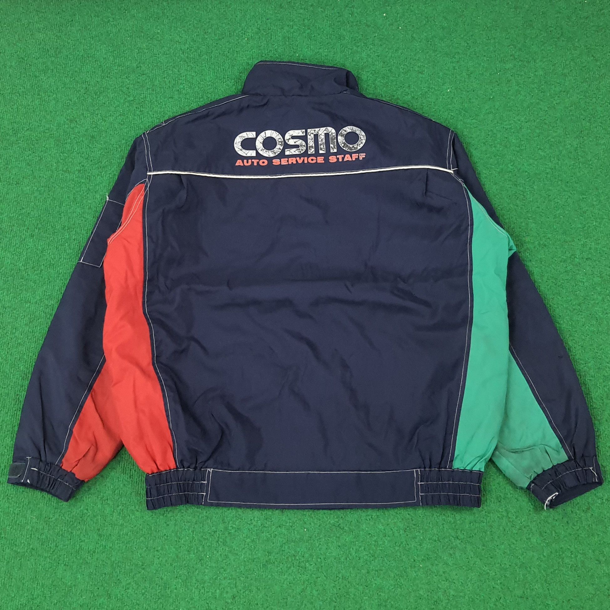 Japanese Brand × Vintage Vintage COSMO Auto Service Staff Motorsports Jacket C215N1 Size US XL / EU 56 / 4 - 1 Thumbnail