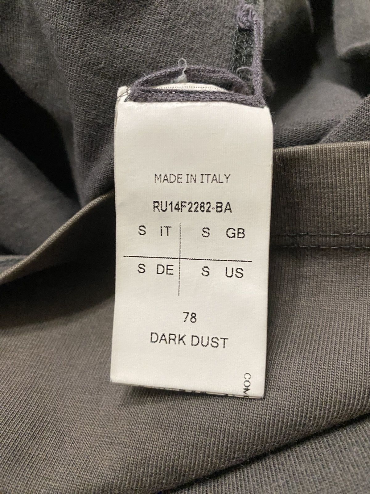 Rick Owens Rick Owens FW14 Moody Oversized Level Tee Size US S / EU 44-46 / 1 - 4 Thumbnail