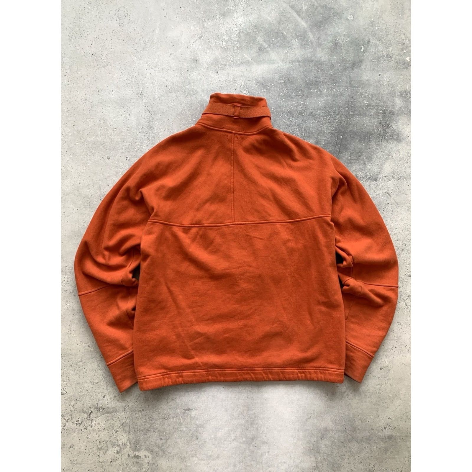 Stone Island VINTAGE Stone Island Sweater Shirt Orange XL Mens Full Zip Crew Neck Knit Cotton Size US XL / EU 56 / 4 - 3 Thumbnail