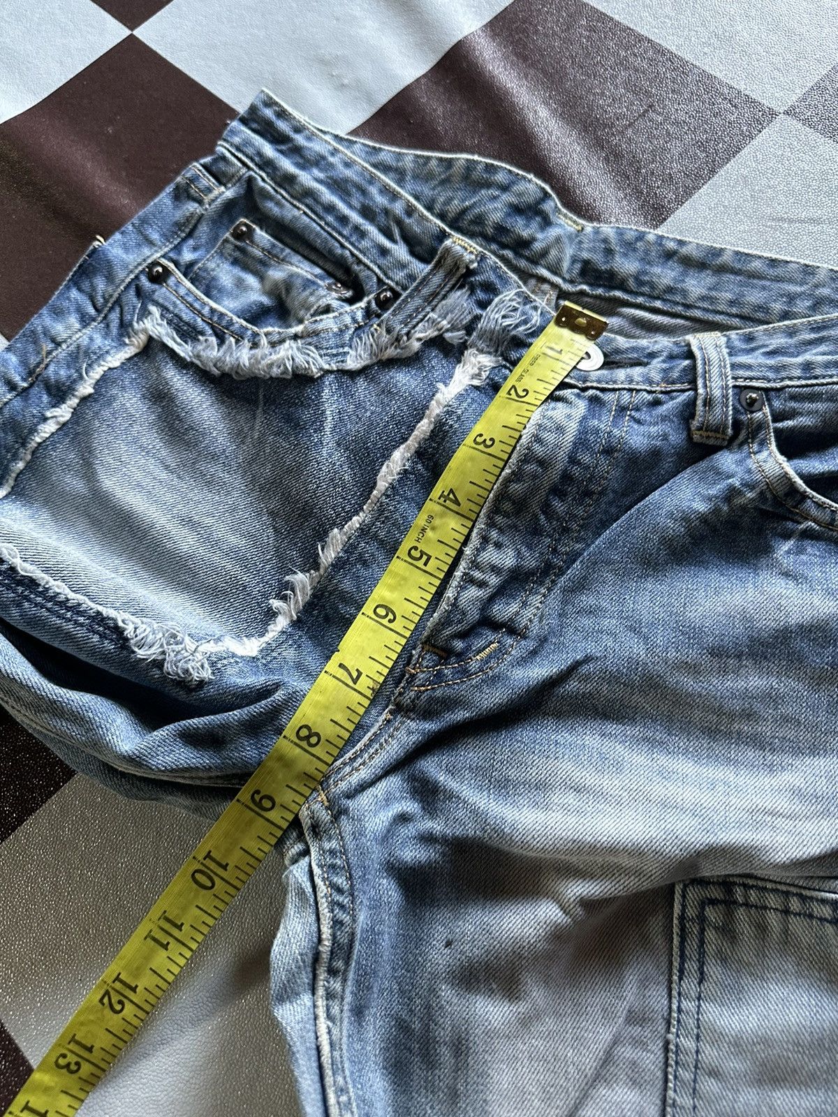 Vintage Johnbull patchworks blue denim jeans Size US 28 / EU 44 - 17 Thumbnail