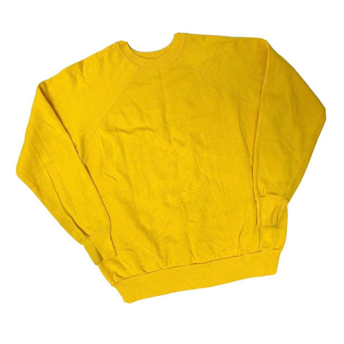 Other VtgTRI BLEND Solid Canary Yellow Pullover RAGLAN Sweatshirt Size US L / EU 52-54 / 3 - 1 Thumbnail