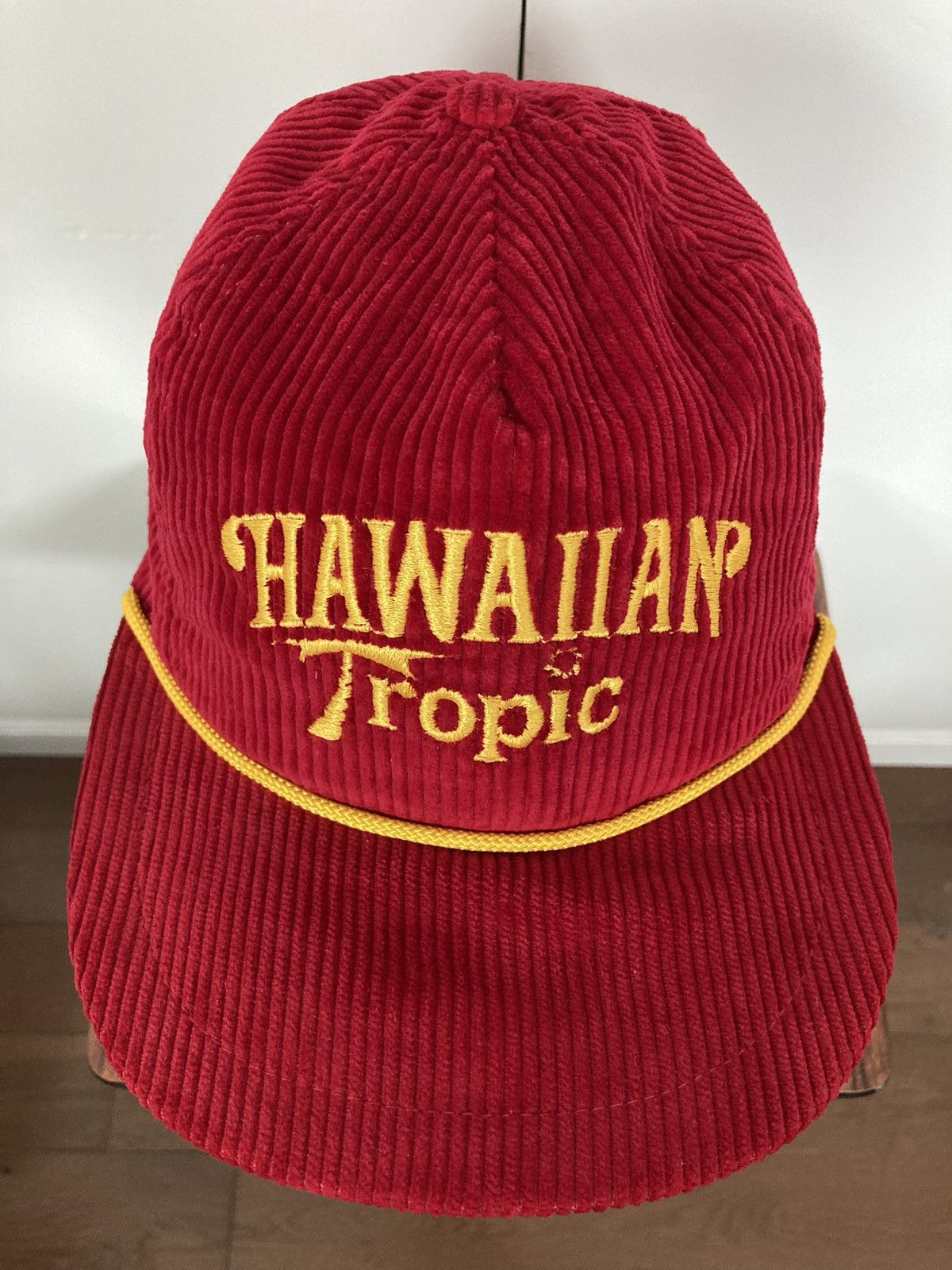 Vintage HAWAIIAN TROPIC SNAPBACK HAT CAP VINTAGE 70S 80S CORDUROY Size ONE SIZE - 3 Thumbnail