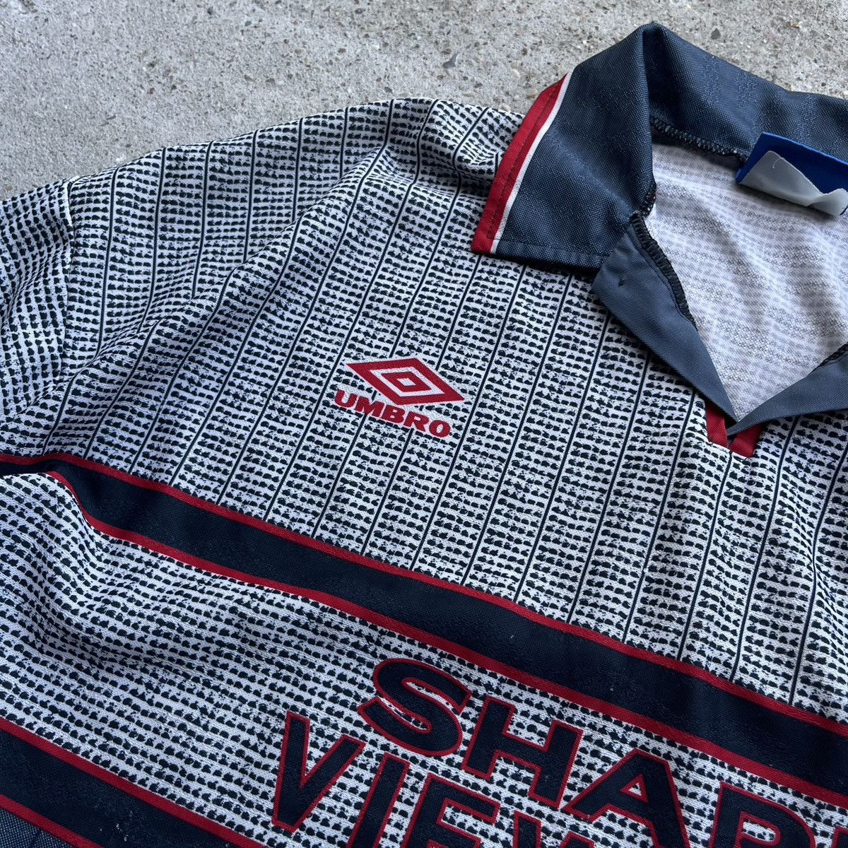 Umbro × Vintage Umbro Manchester United 1995/96 Away Jersey 3rd rare ManU Size US XXL / EU 58 / 5 - 4 Thumbnail