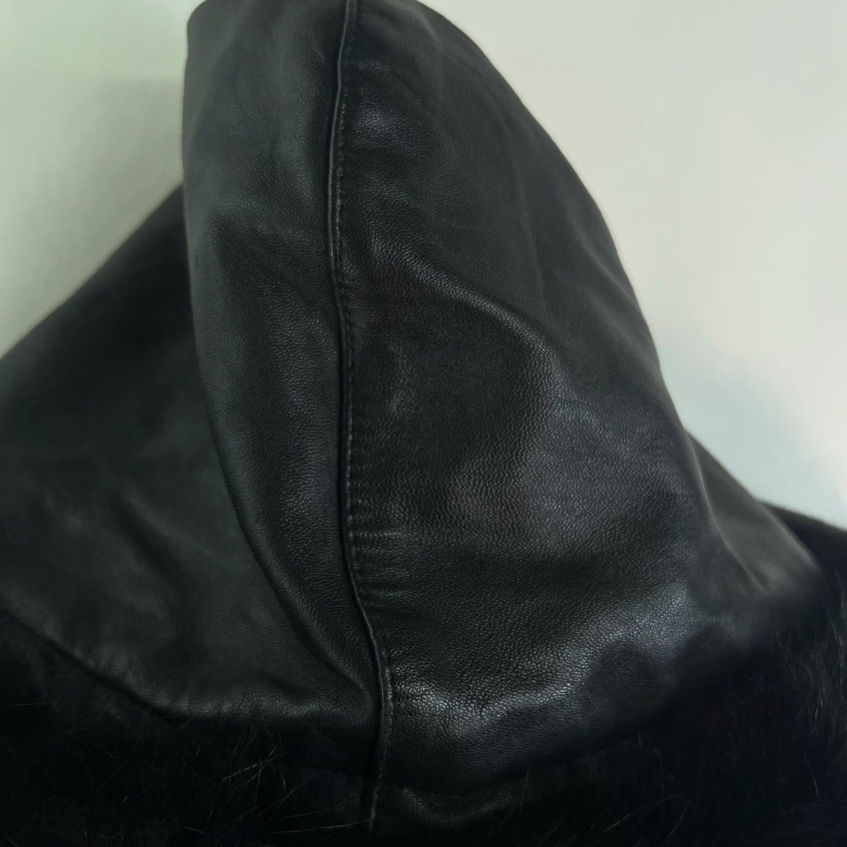 Worthington Worthington Lambskin Leather Fox Fur Hooded Jacket Womens M Black Size M / US 6-8 / IT 42-44 - 3 Thumbnail
