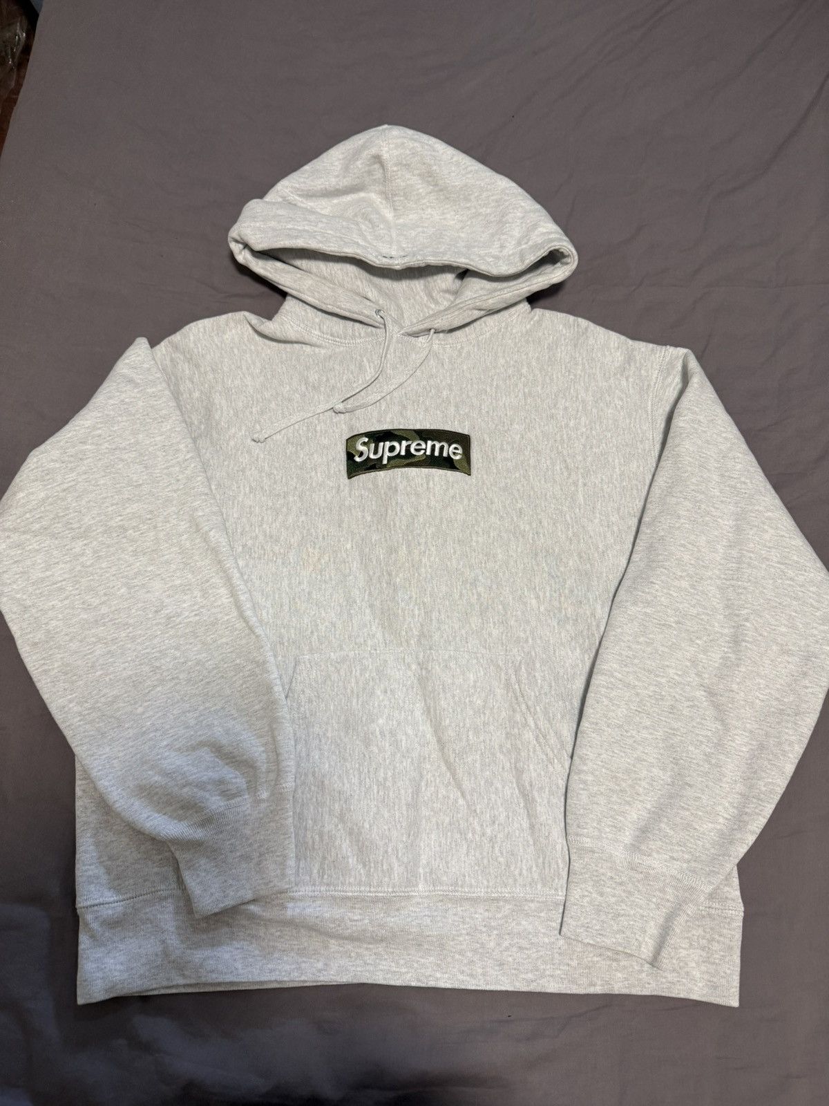 Supreme Supreme Box Logo Hooded Sweatshirt FW23 Ash Grey Nigo