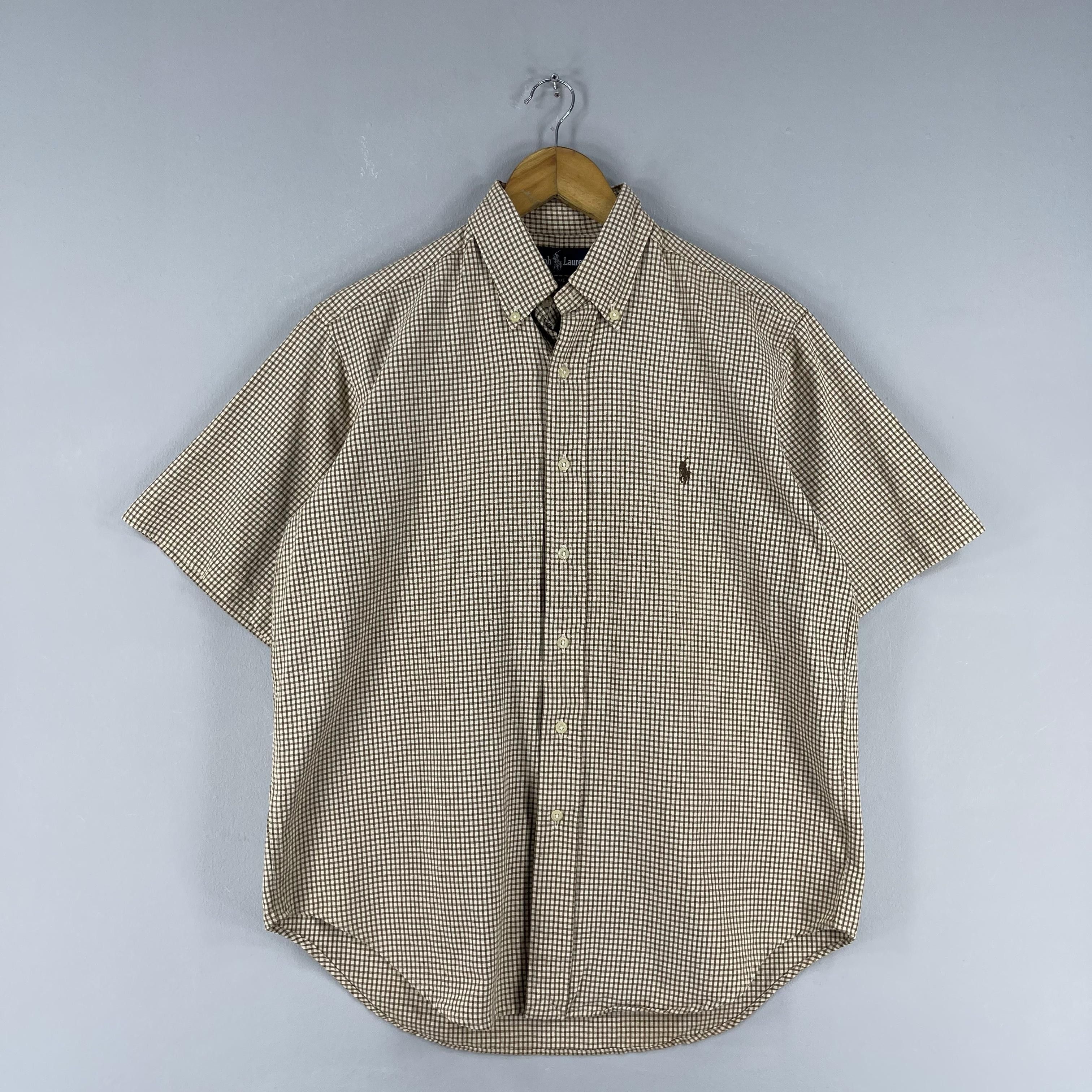 Polo Ralph Lauren Vintage 90's POLO Ralph Lauren Checkered Gingham Flannel Size US S / EU 44-46 / 1 - 3 Thumbnail