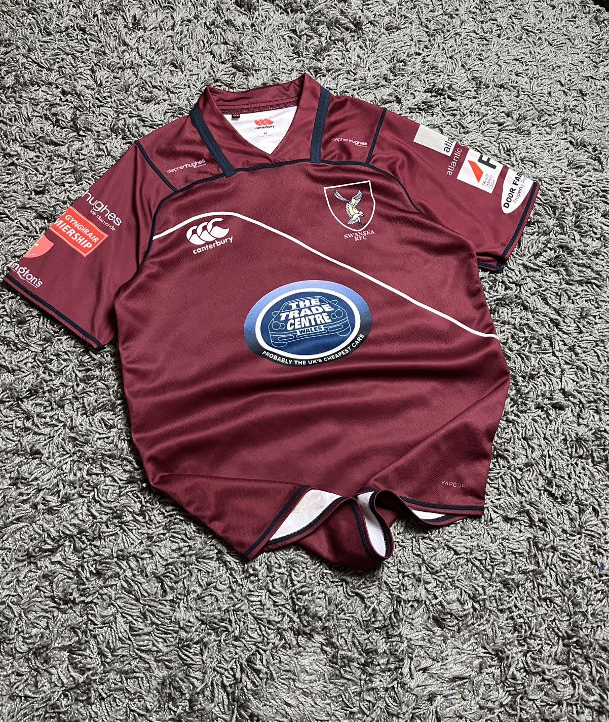Canterbury of New Zealand Canterbury Swansea RFC #7 Rugby Jersey XL Size US XL / EU 56 / 4 - 1 Thumbnail