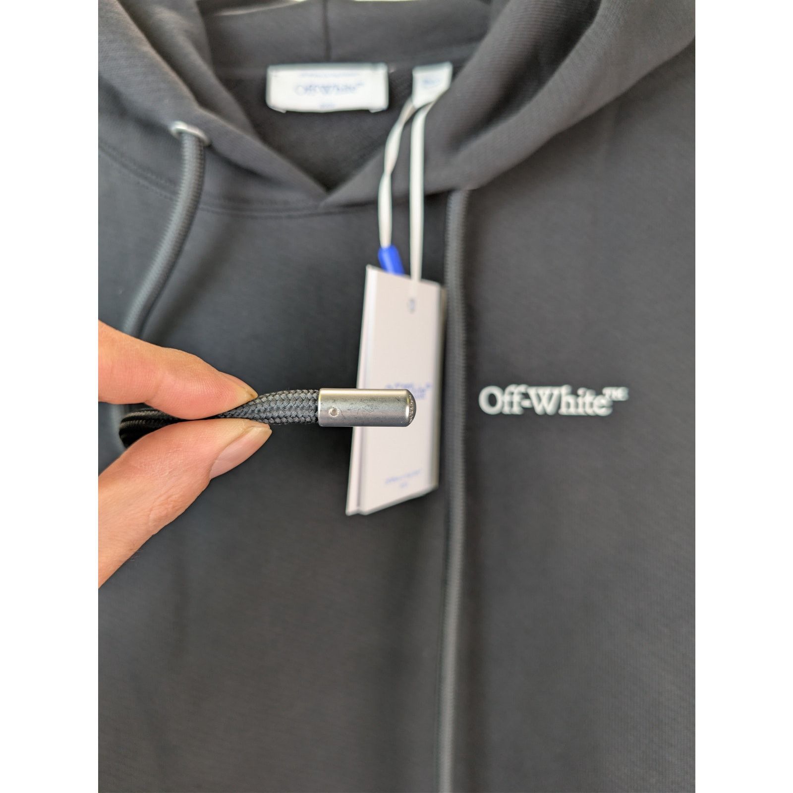 Off-White o1rshd1 Pixel Diag Skate Hoodie in Black/White Size US XL / EU 56 / 4 - 8 Thumbnail
