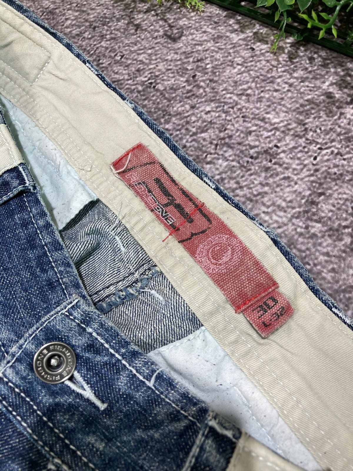 JNCO Vintage Y2K Fishbone Multi-pocket Flared Washed Jeans Pants Size US 30 / EU 46 - 8 Thumbnail