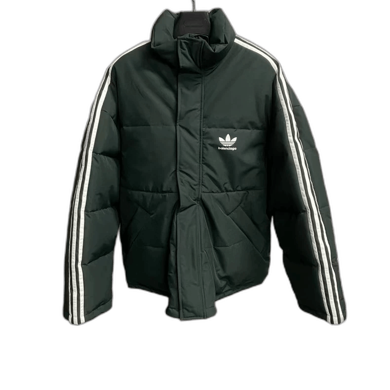 Balenciaga Balenciaga Green Embroidered Logo Down Jacket-2505 Size US M / EU 48-50 / 2 - 1 Thumbnail