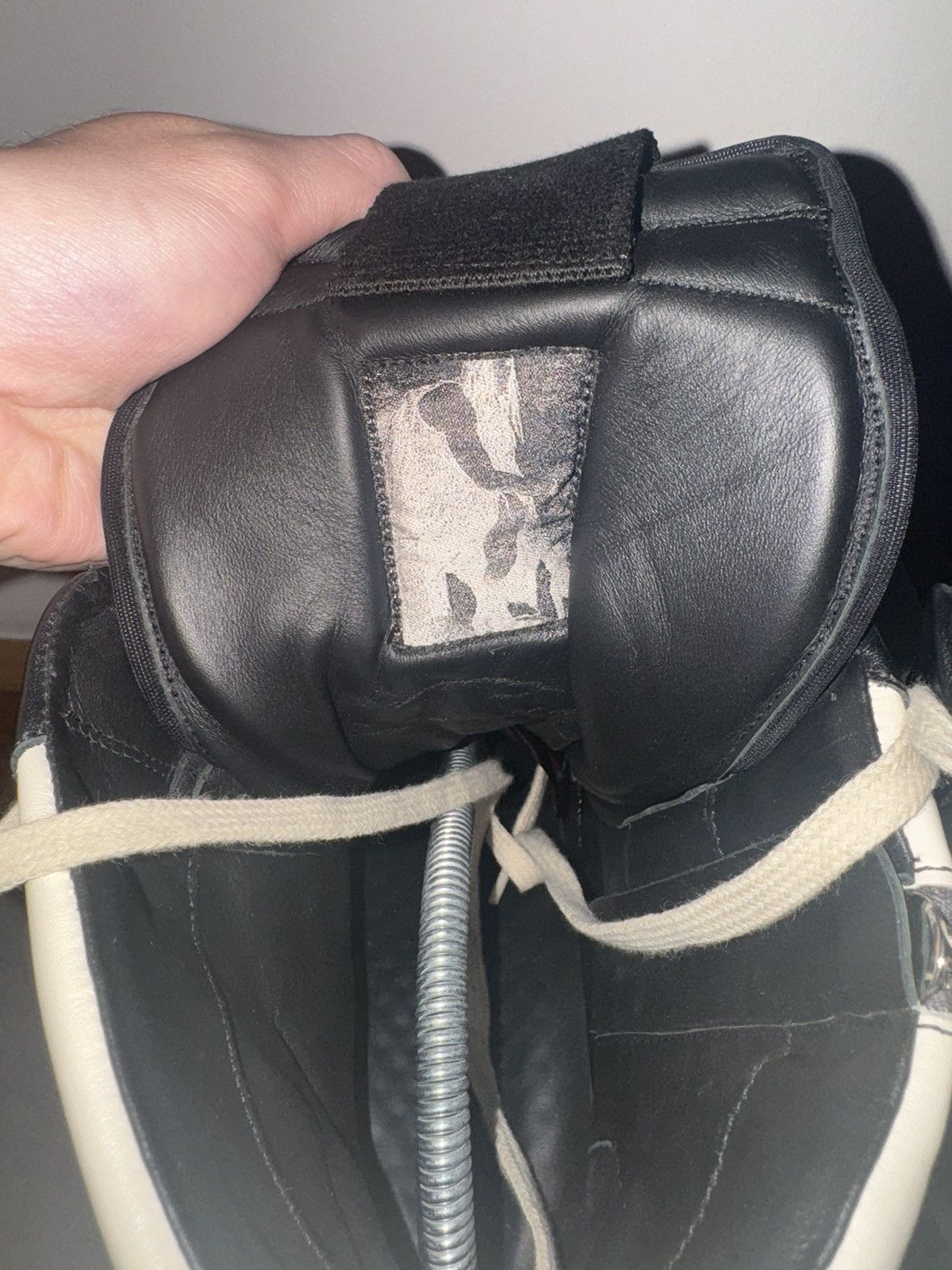 Rick Owens × Rick Owens Drkshdw Rick Owens Milk/Black Geobaskets Size US 9 / EU 42 - 10 Thumbnail