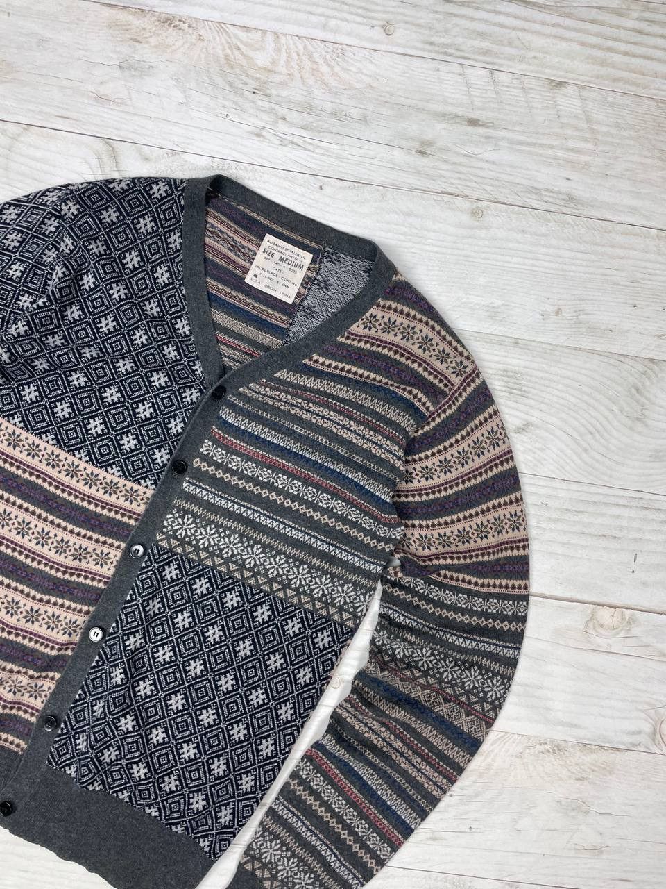 Allsaints Allsaints Patchwork Oslo Cardigan Sweater Size US M / EU 48-50 / 2 - 2 Thumbnail