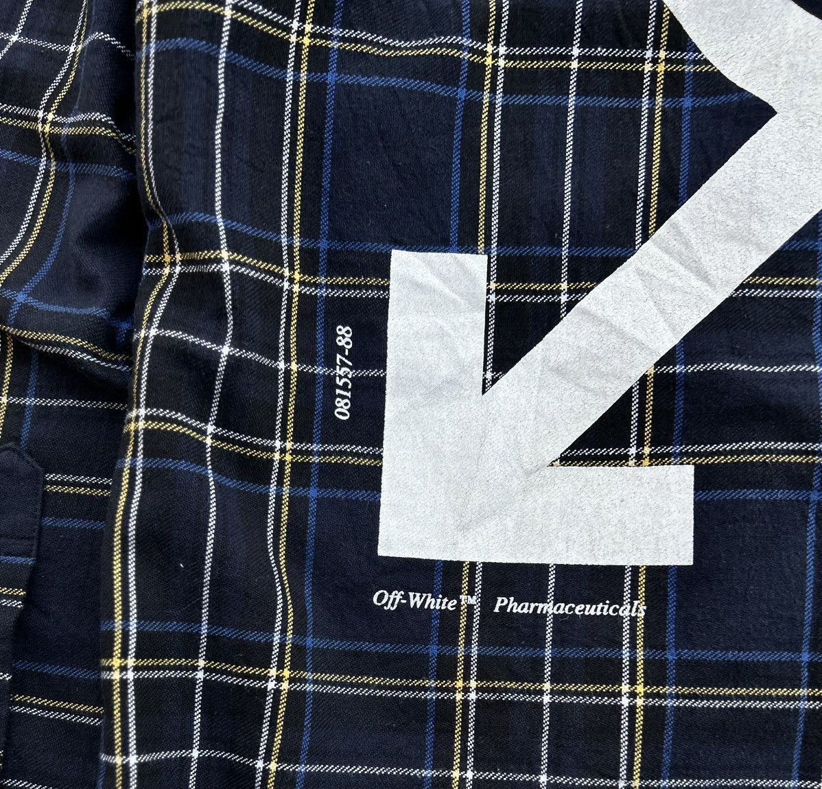 Off-White 💥GRAIL💥 CRAZY OFF-WHITE SS18 CHECK FLANNEL Size US L / EU 52-54 / 3 - 4 Thumbnail