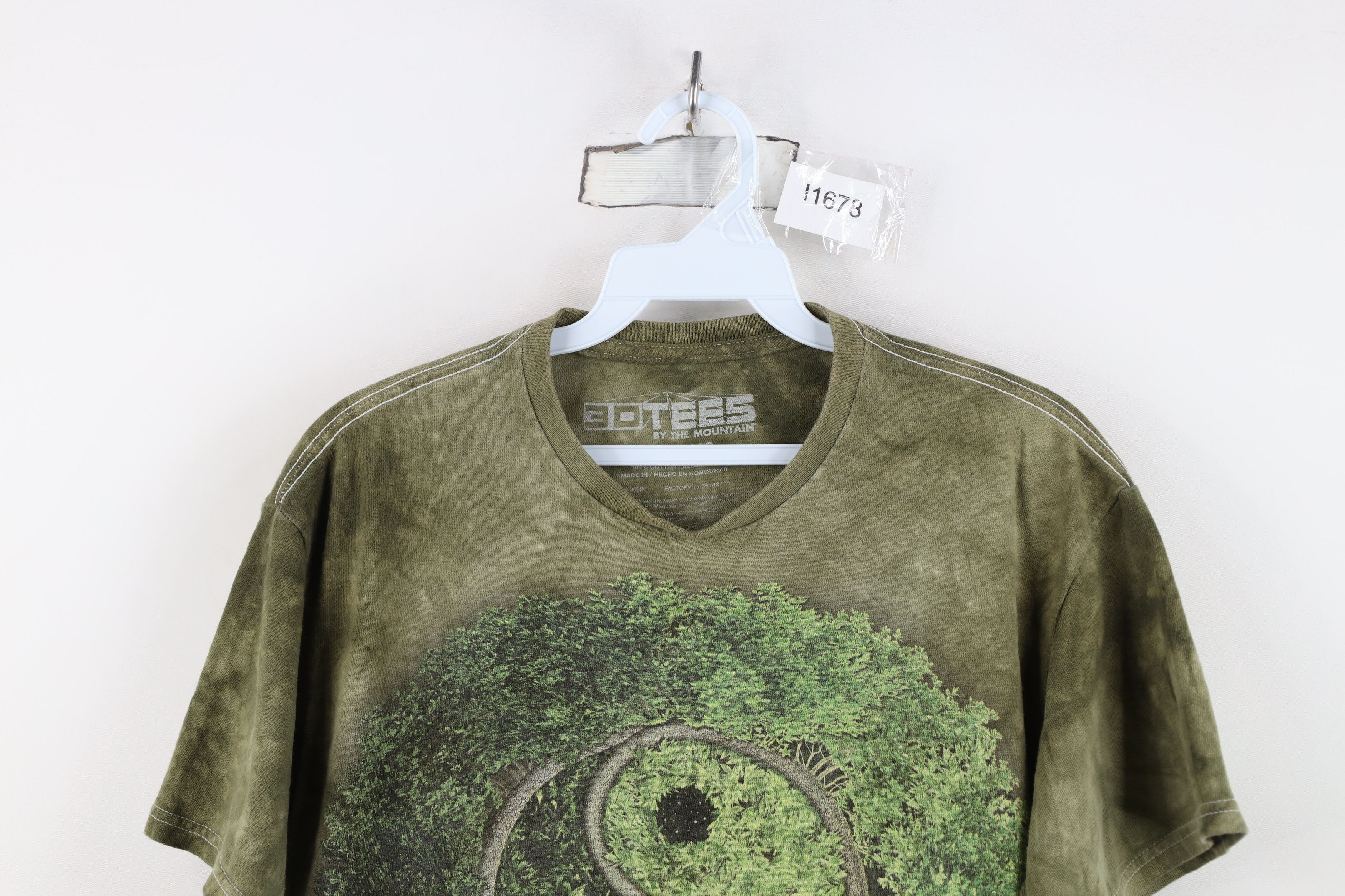 Vintage Vintage Y2K Streetwear Tree Yin Yang Acid Wash T-Shirt Size US M / EU 48-50 / 2 - 2 Thumbnail