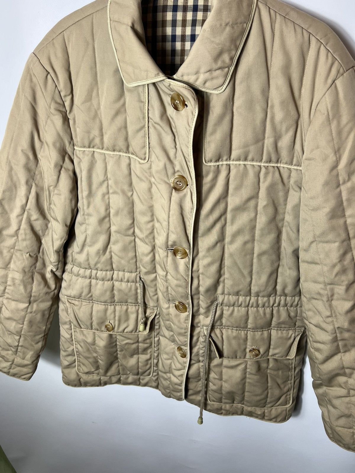 Aquascutum Vintage streetwear designer Aquascutum Quilted Jacket Size XL / US 12-14 / IT 48-50 - 3 Thumbnail