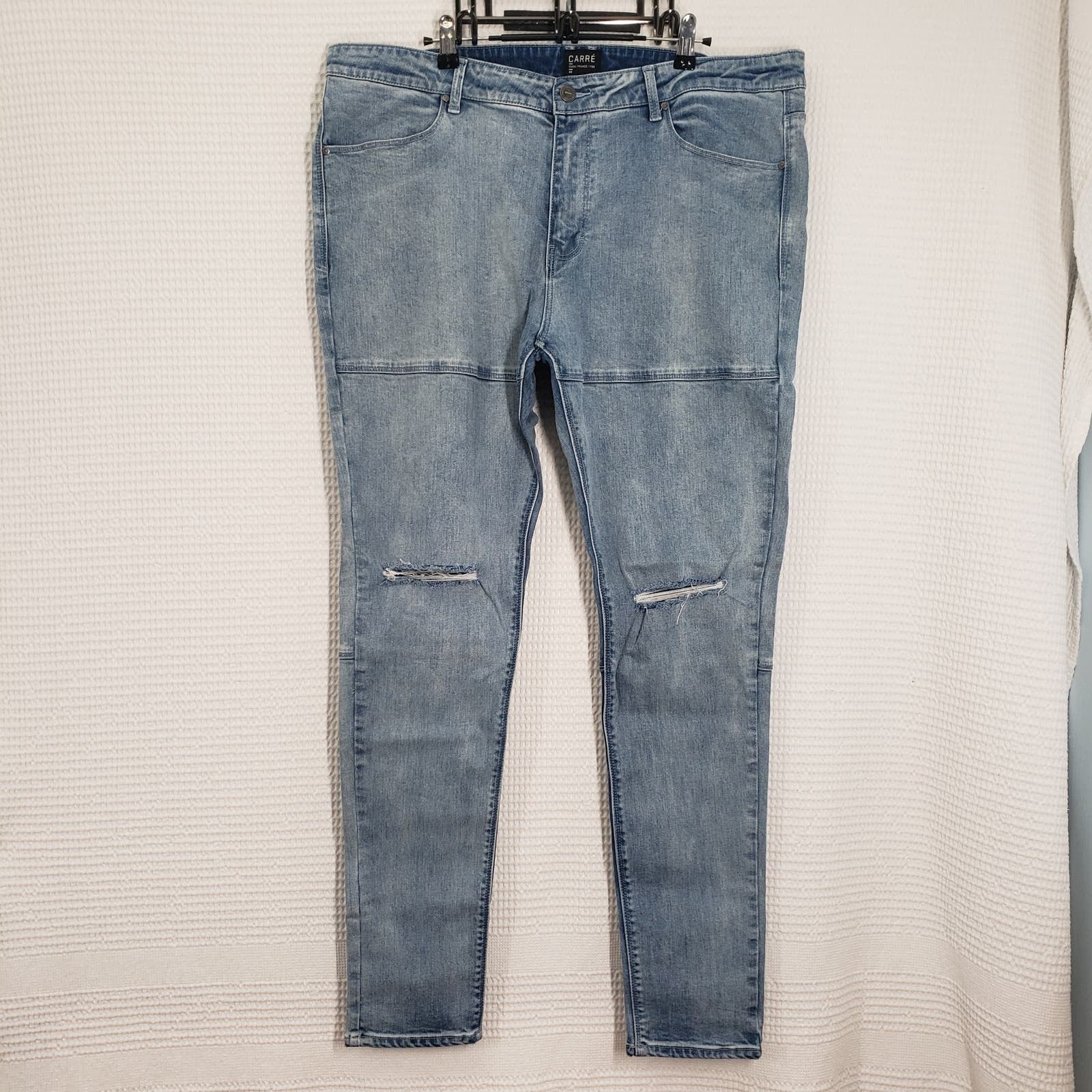 Carre Carre Jeans Mens 40 Blue Skinny Tranche Distressed Ripped | Grailed