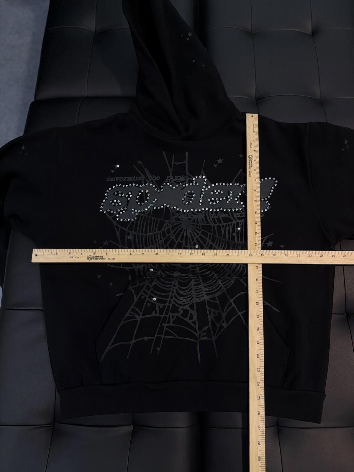 Sp5der Sp5der Black VVS Stone Hoodie Size (XL) 2026 Authentic Size US XL / EU 56 / 4 - 12 Thumbnail