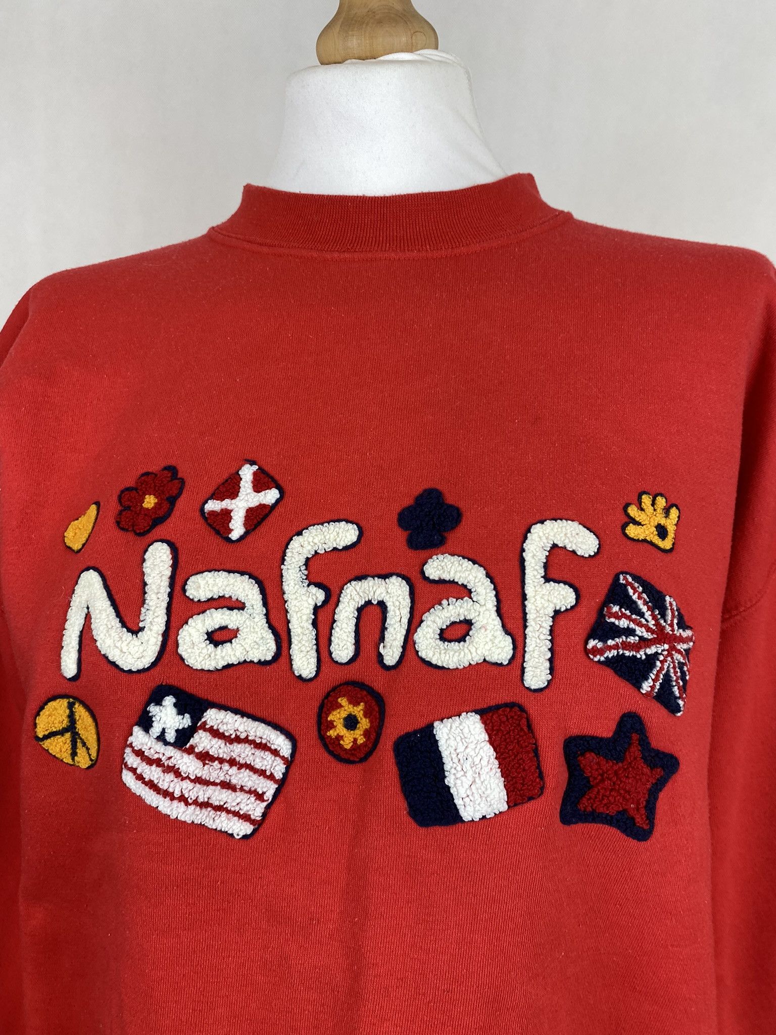 Vintage nafnaf vintage sweatshirt oversize boxy rare Size US L / EU 52-54 / 3 - 3 Thumbnail