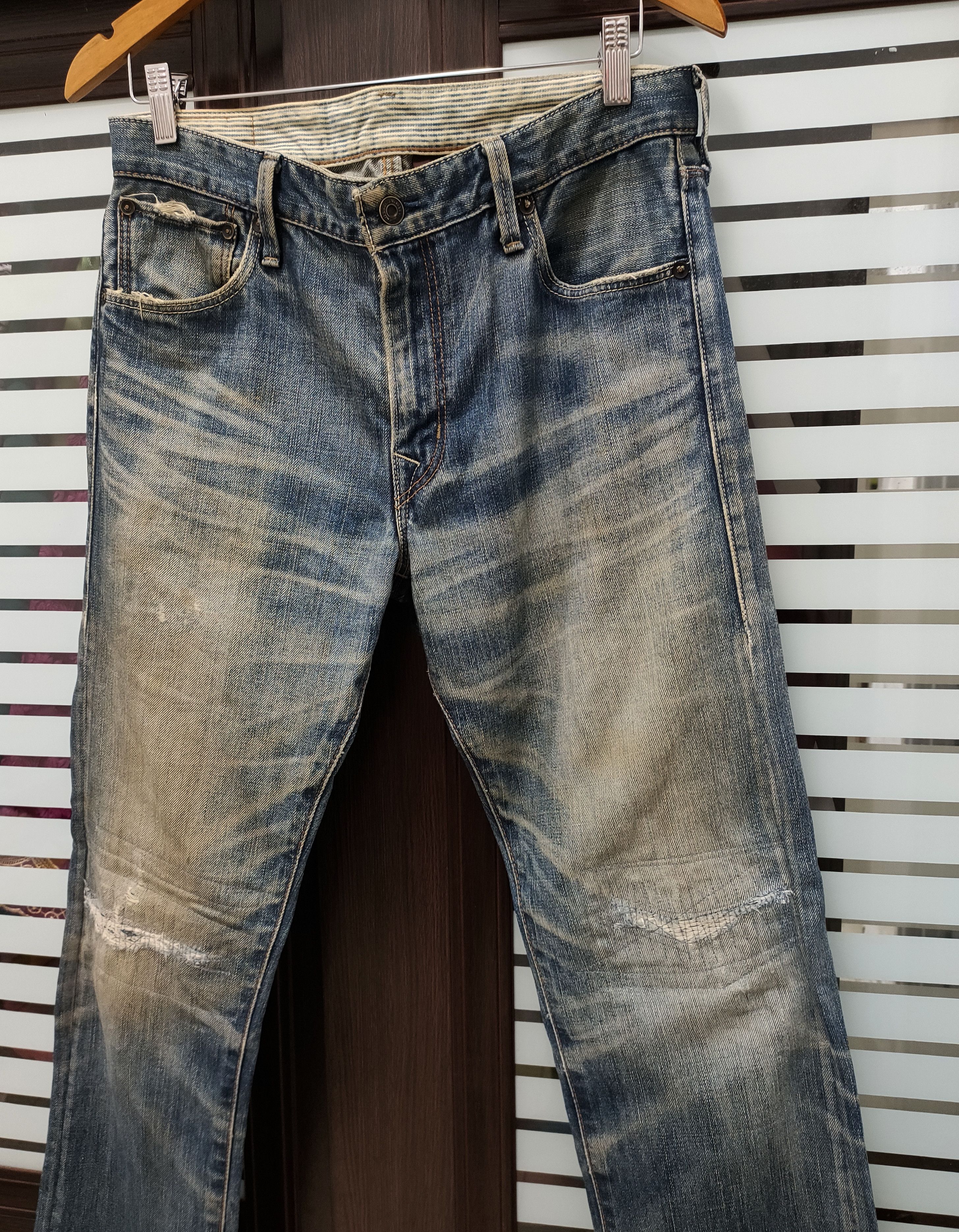 Levi's 💥 Flared Levi's 522 Buckle Back Distressed💥 Size US 32 / EU 48 - 9 Thumbnail