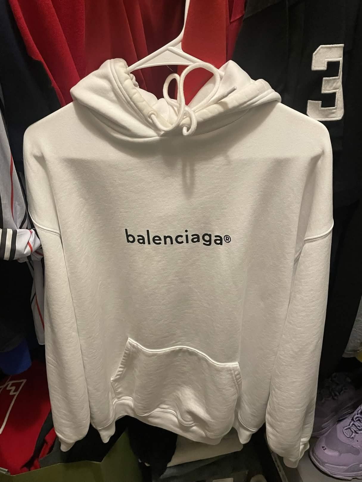Balenciaga Balenciaga White Hoodie Size US XS / EU 42 / 0 - 1 Thumbnail