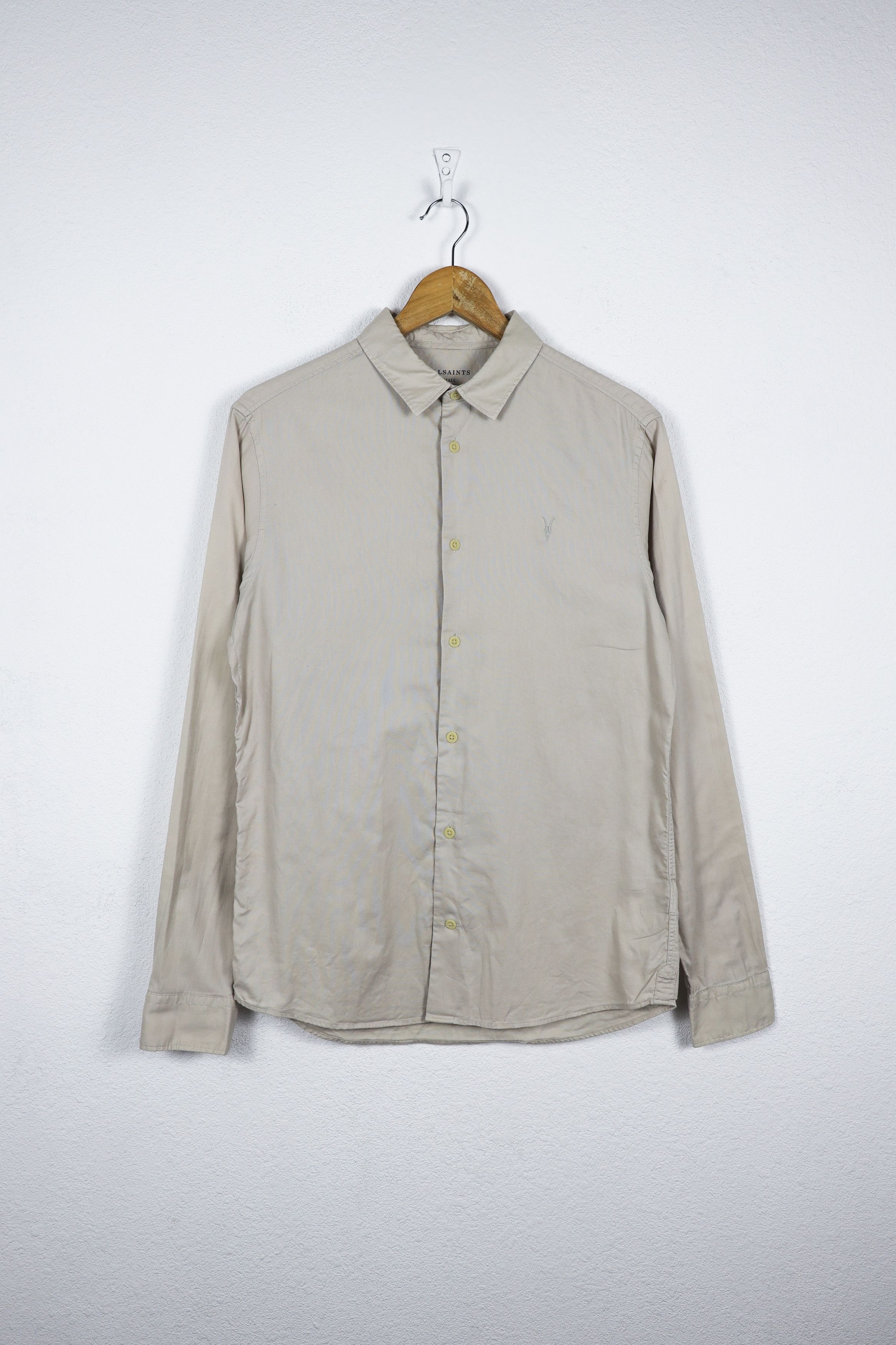 Allsaints Allsaints Bixby Logo Beige Shirt Small Size US S / EU 44-46 / 1 - 1 Thumbnail