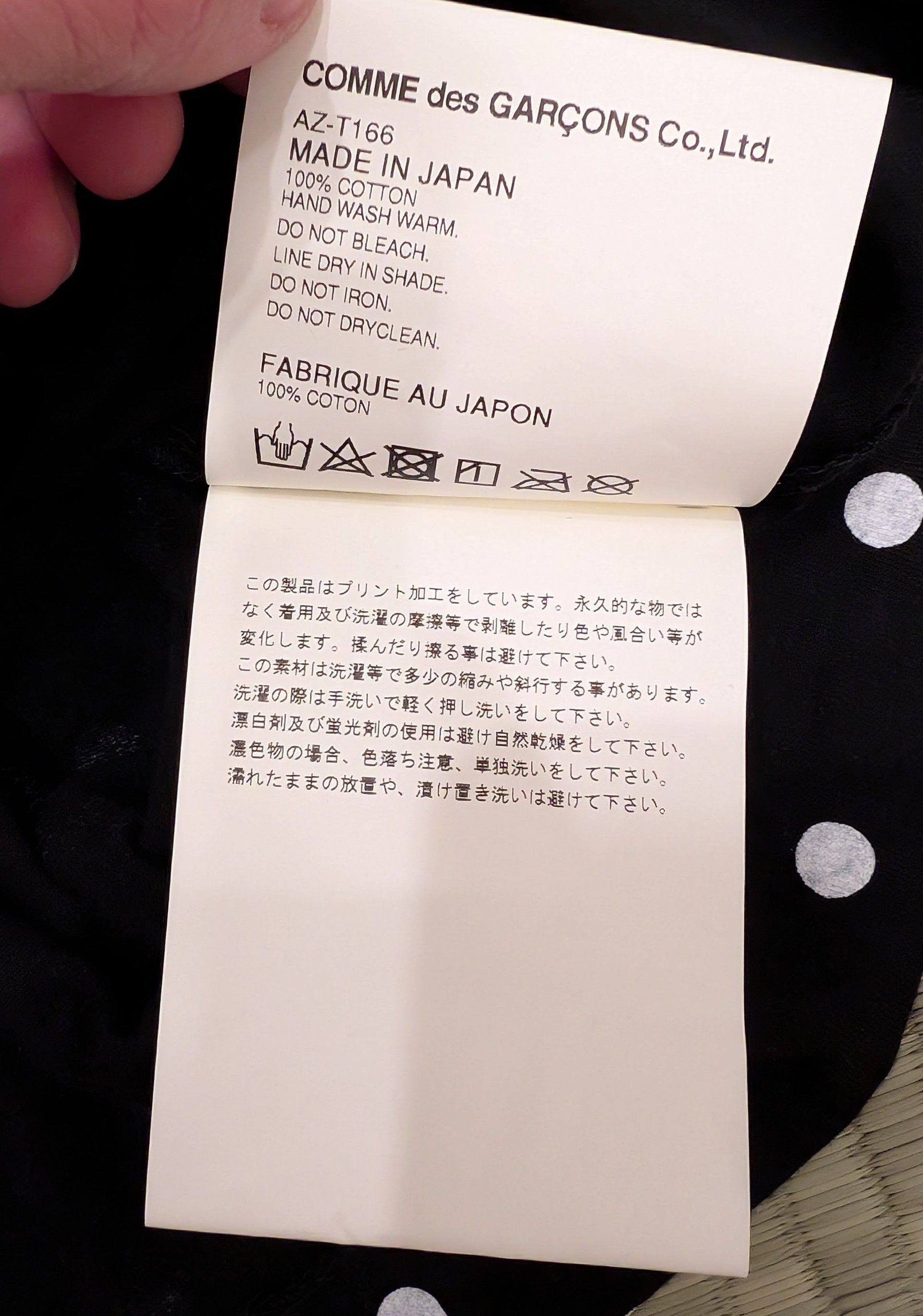 Comme des Garcons PLAY Comme Des Garcons PLAY Polka Dot Long Sleeve Jersey Shirt Size L / US 10 / IT 46 - 5 Thumbnail