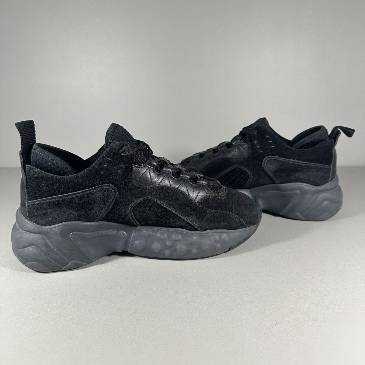 Acne Studios Acne Studios Rockaway Manhattan Chunky Black Suede Sneakers Size US 11 / IT 41 - 5 Thumbnail