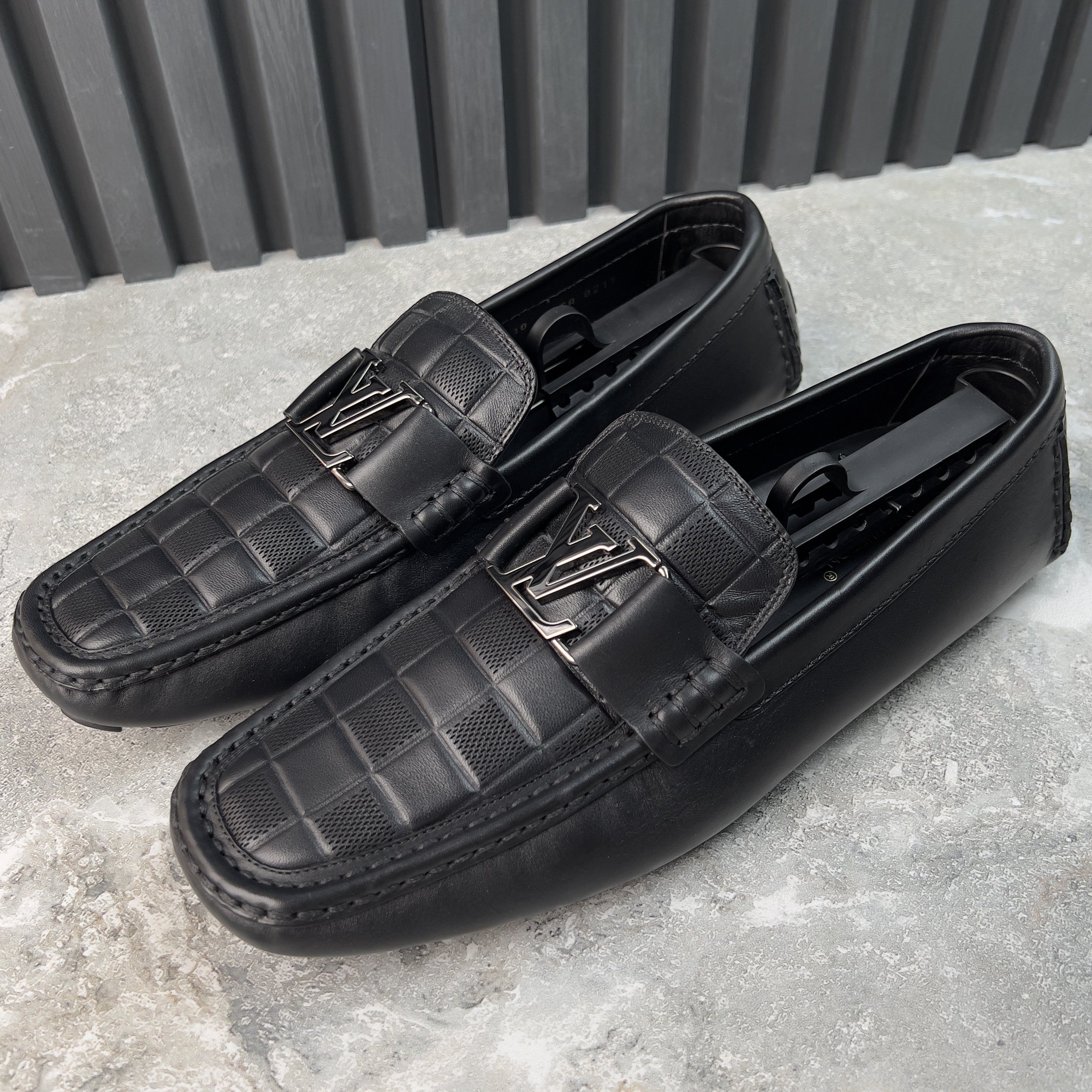 Louis Vuitton Monte Carlo Damier Driving Moccasin Leather Size US 11 / EU 44 - 1 Thumbnail