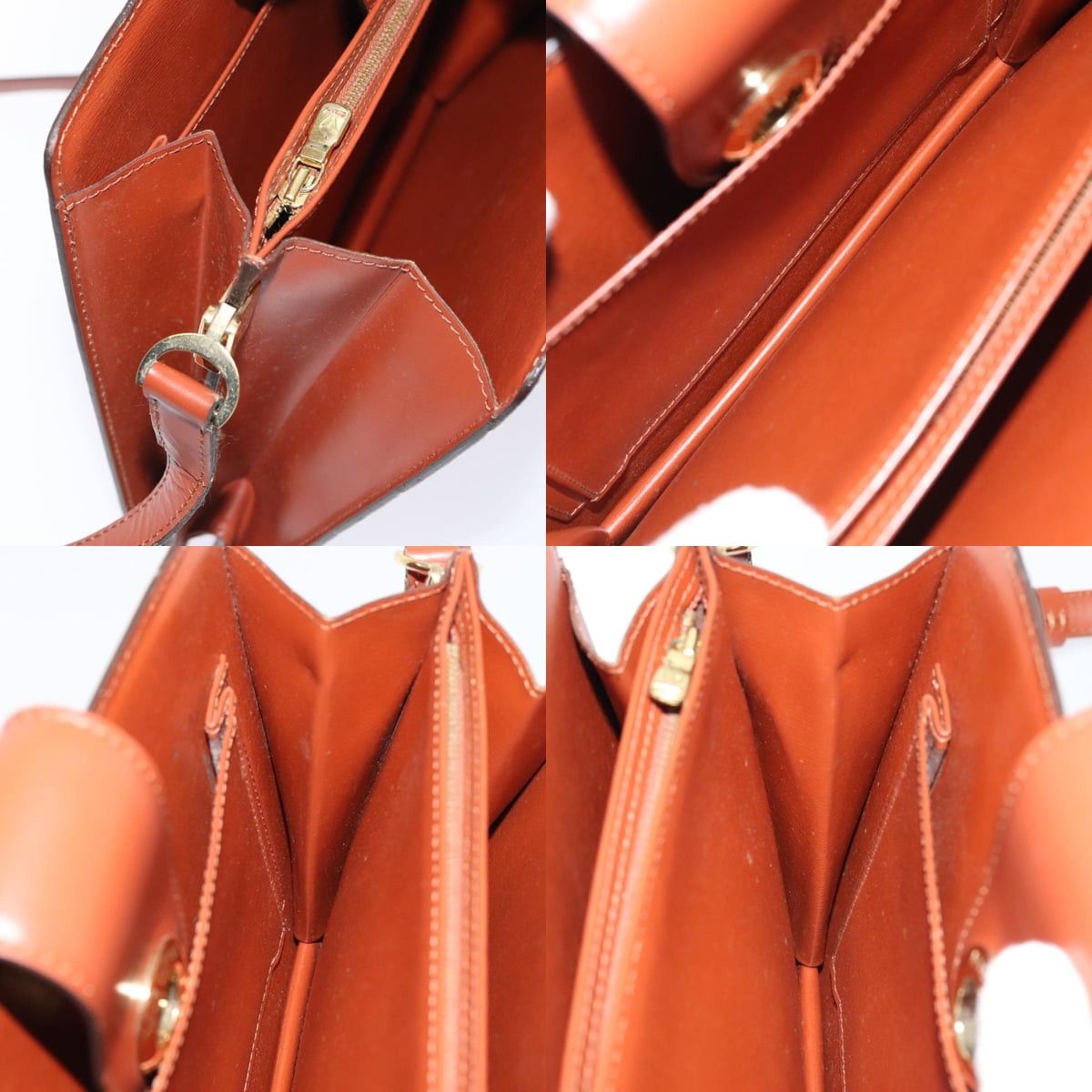 Louis Vuitton LOUIS VUITTON Epi Capuchin Shoulder Bag Brown M52343 Size ONE SIZE - 12 Thumbnail