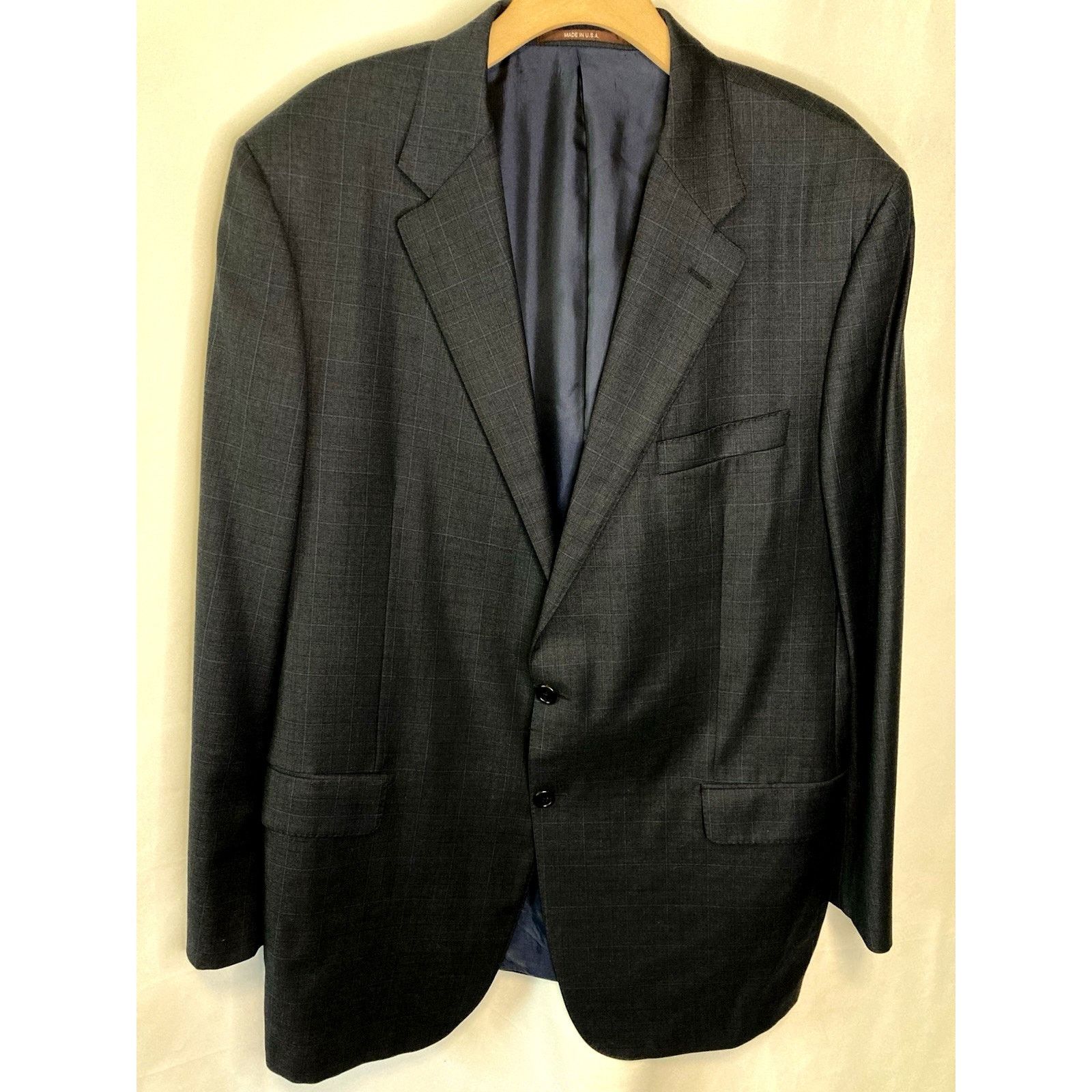 Hickey Freeman 46L Hickey Freeman LORO PIANA Wool Blazer Sport Jacket USA Size 46L - 1 Thumbnail