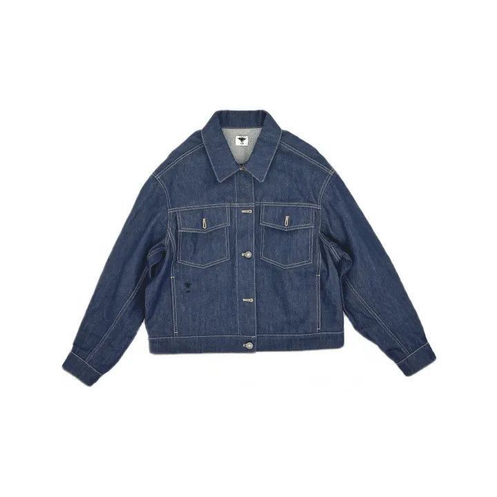 Dior Dior Blue Long Sleeve Denim Jacket 0079-2507 Size S / US 4 / IT 40 - 2 Thumbnail