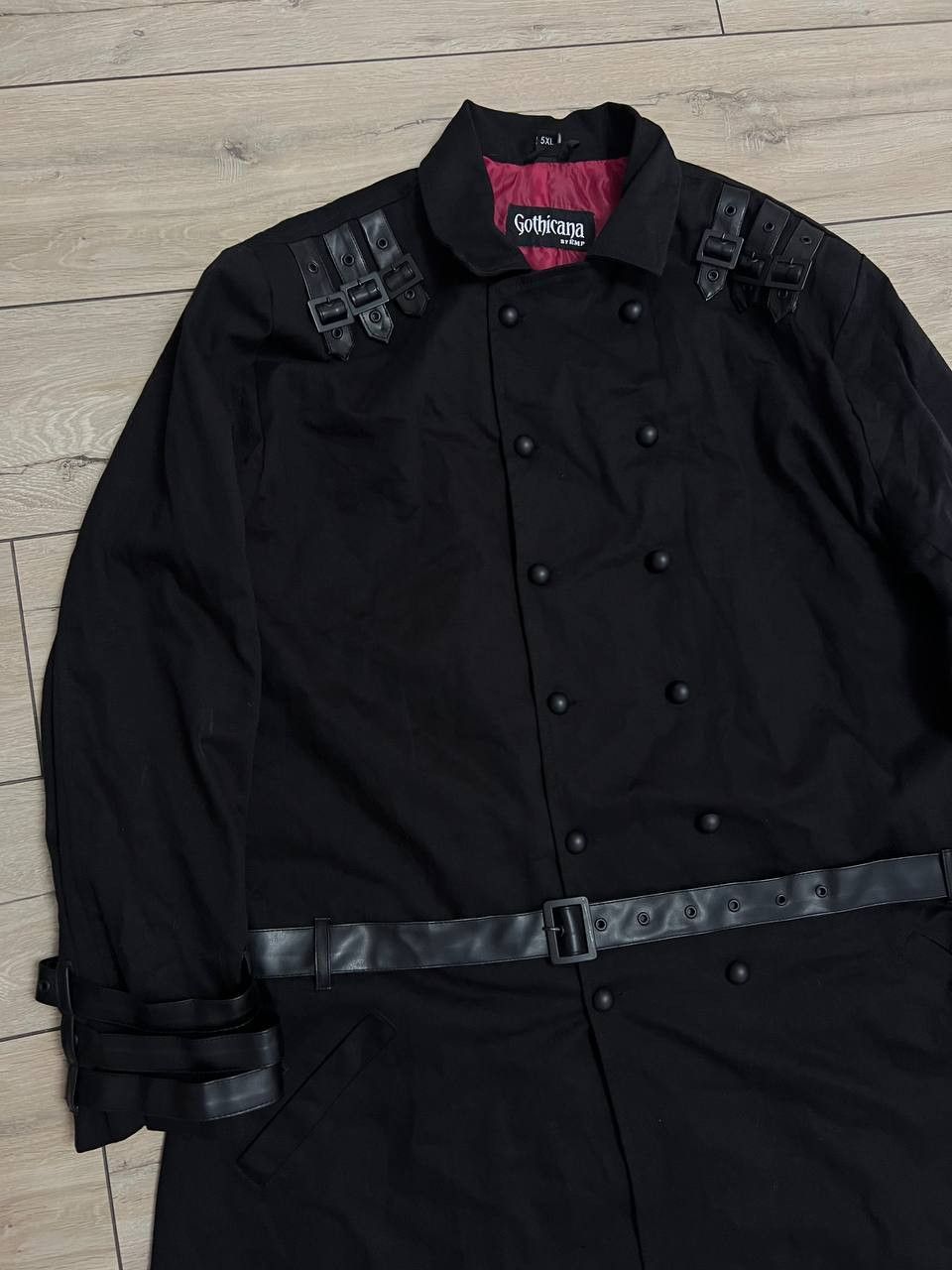 Other Gothicana by EMP Army Gothic Long Trench Coat sz 5XL Black Size US XXL / EU 58 / 5 - 6 Thumbnail