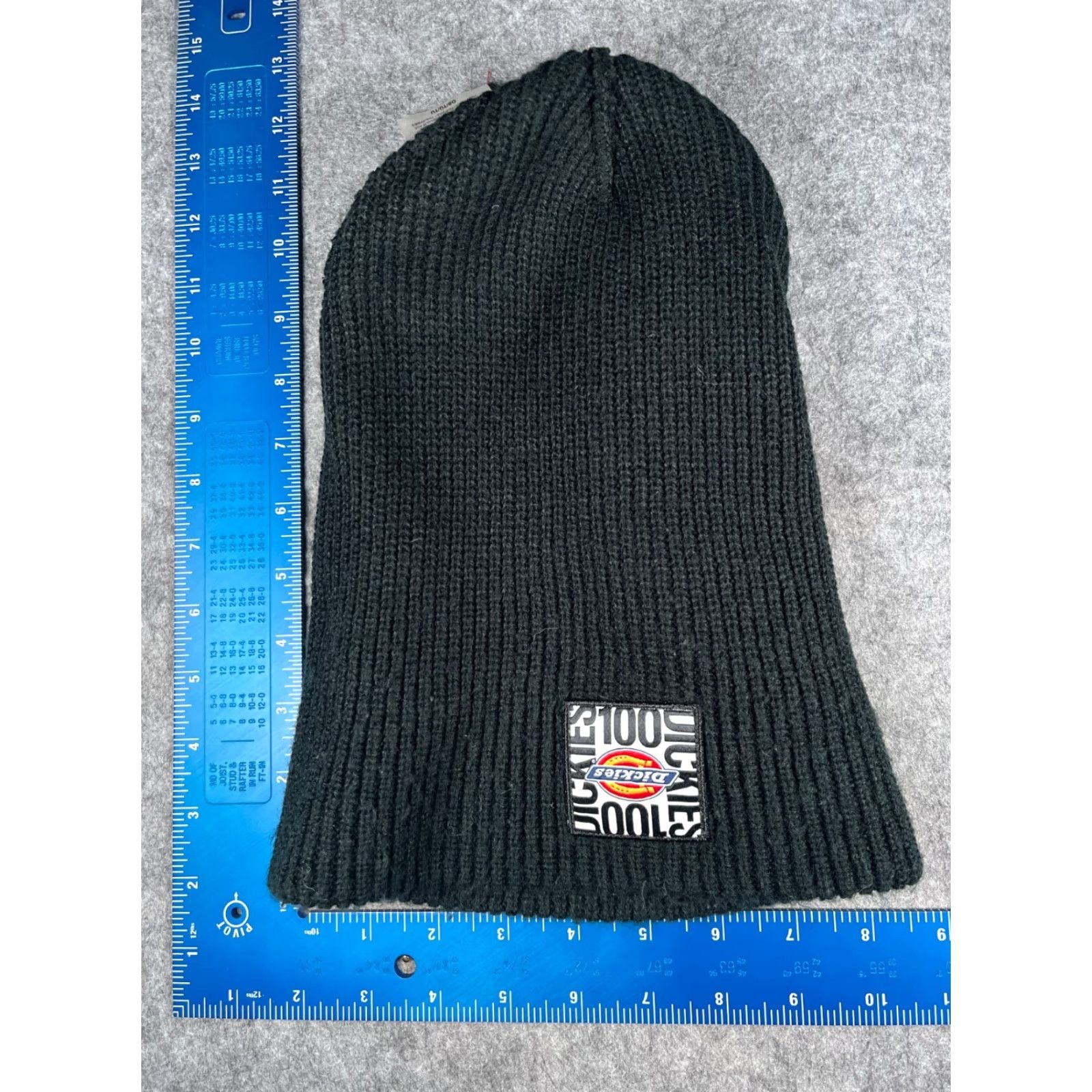Dickies Dickies Beanie Adult One Size Black Knit 100% Acrylic Workwear Hat Men Winter Ski Woolless Knit Beanie Size ONE SIZE - 5 Thumbnail