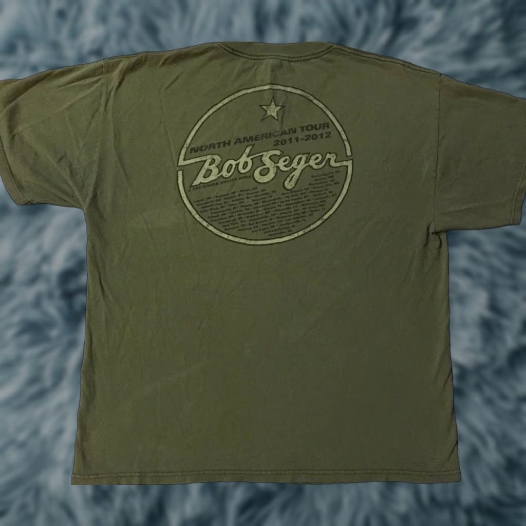 Vintage VINTAGE Bob Seger 2011 Faded Distress Tour Shirt XL Concert Rock Eagle Grunge 90s T-Shirt Men XL Green Graphic Tee Band Rock N Roll 80s 90s Size US XL / EU 56 / 4 - 1 Thumbnail