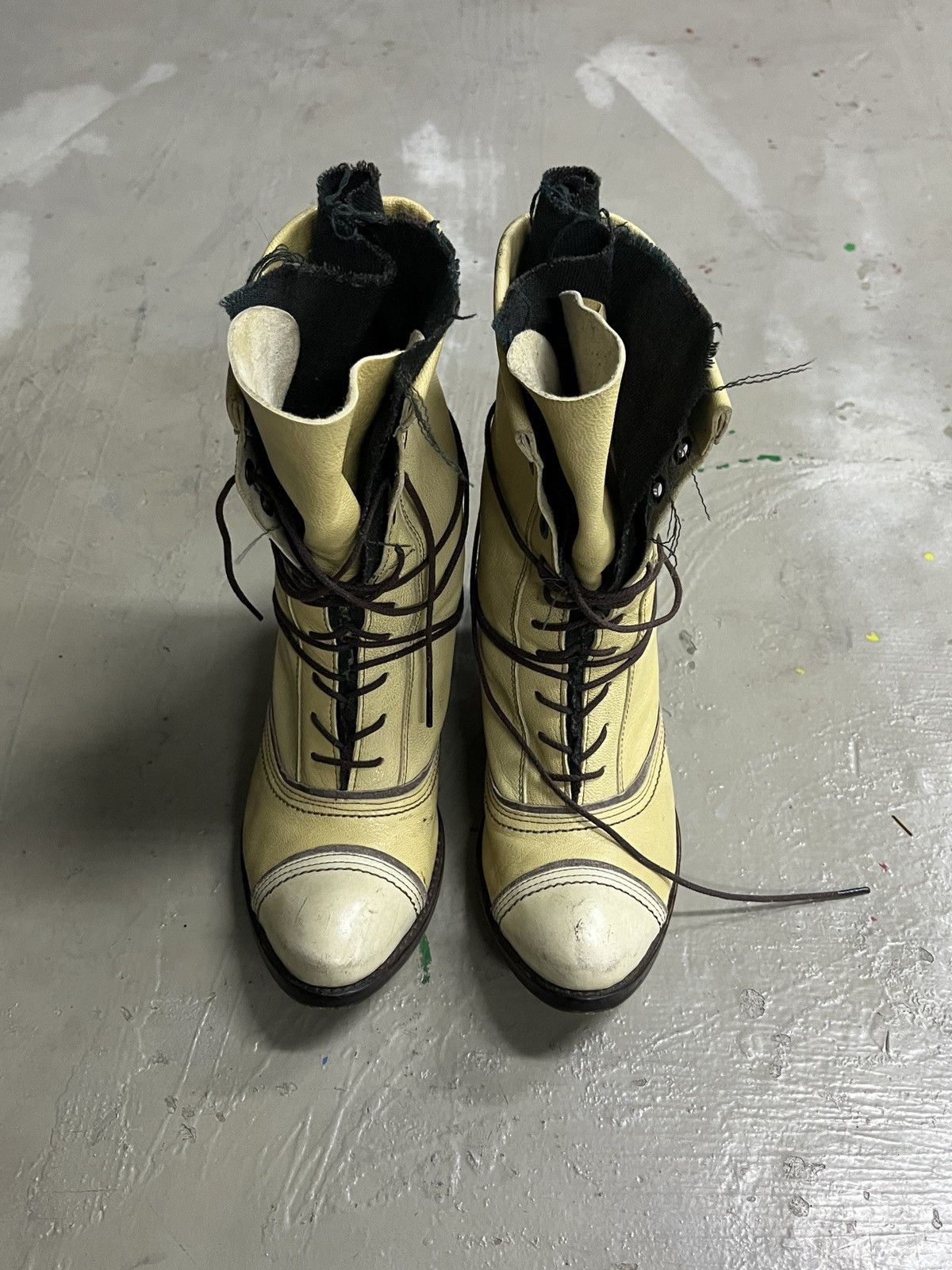 KMRii Vintage Alfredo Bannister Chloe Style Fold Boots With Heels Size US 5 / IT 35 - 6 Thumbnail