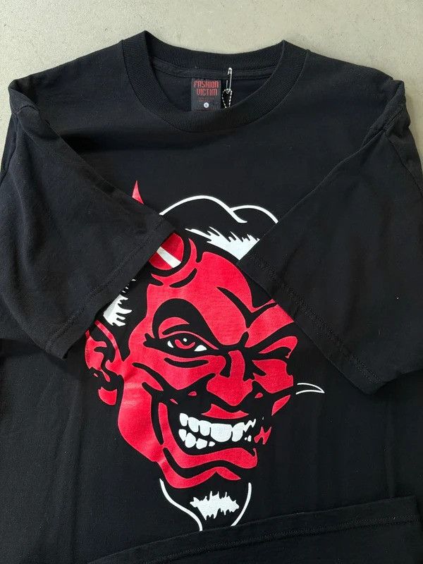 Fashion Victim Vintage 1995 Fashion Victim "Devil Head" Tee Black - M Size US M / EU 48-50 / 2 - 2 Thumbnail
