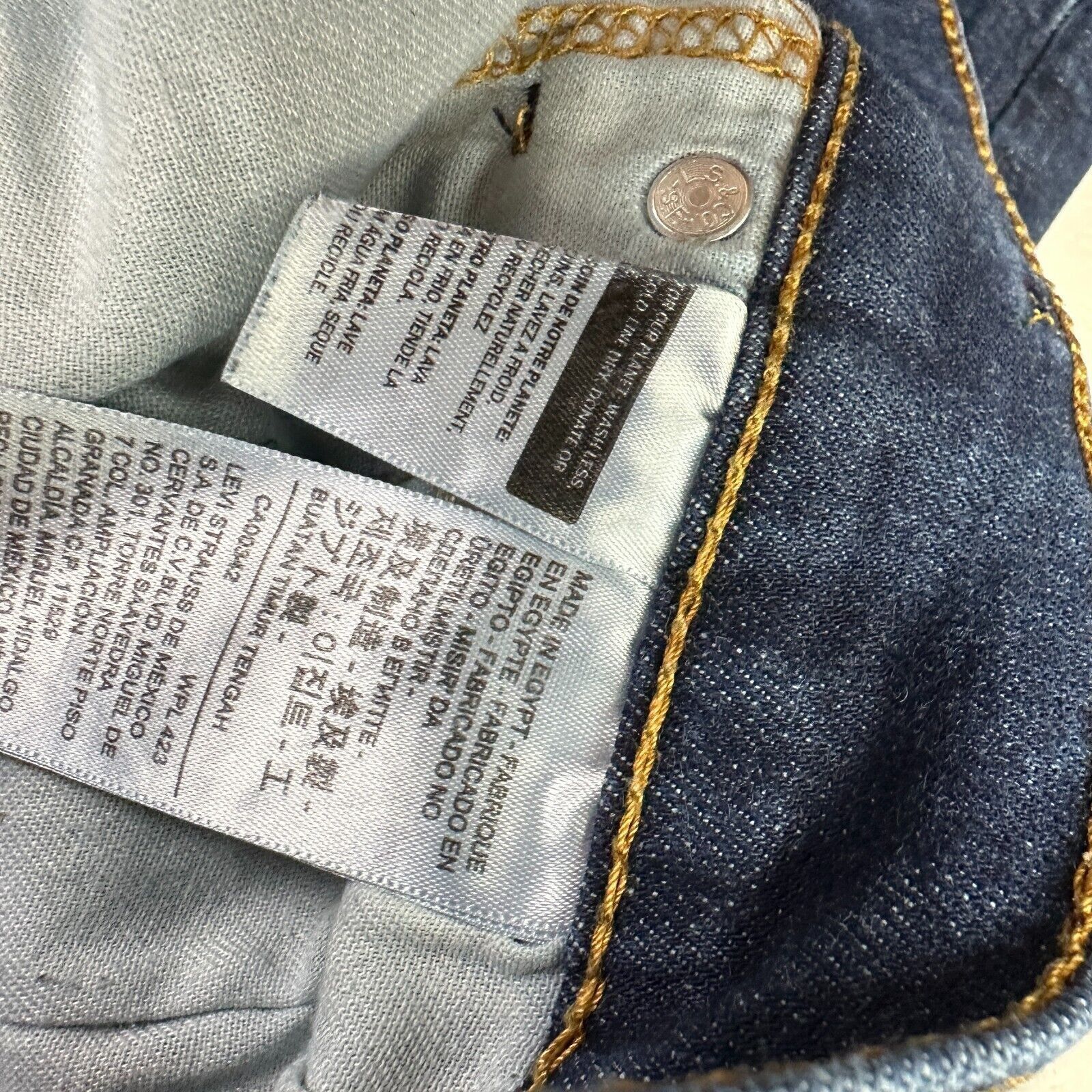 Levi's Levi's 514 Mens Jeans Regular Straight Mid Rise Size (34x32) Size US 36 / EU 52 - 6 Thumbnail