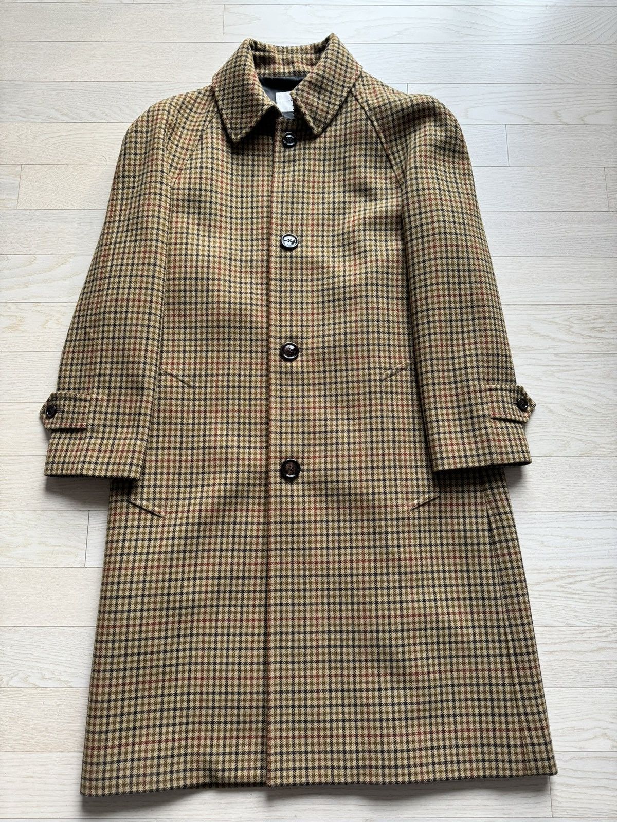 Celine FW23 Houndstooth Mac Coat Size US S / EU 44-46 / 1 - 1 Thumbnail