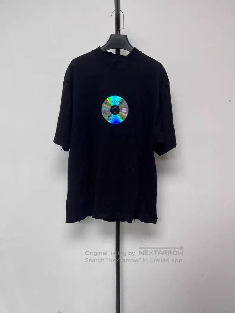 Balenciaga Balenciaga Letter Disk Print Round Neck Short Sleeve T-Shi Size US S / EU 44-46 / 1 - 1 Thumbnail