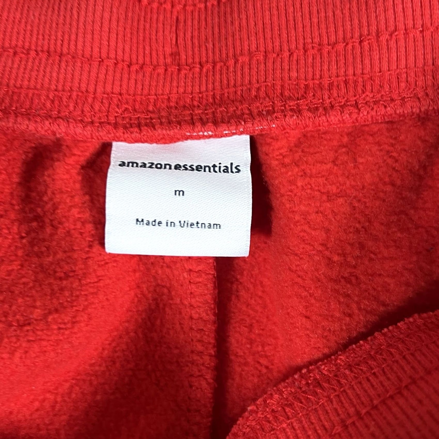 Essentials EUC Women's Amazon Fleece Jogger Sweatpants Pants Sweatpants M Red Amazon Essentials Regular Size M Womens Size 32" / US 10 / IT 46 - 4 Thumbnail
