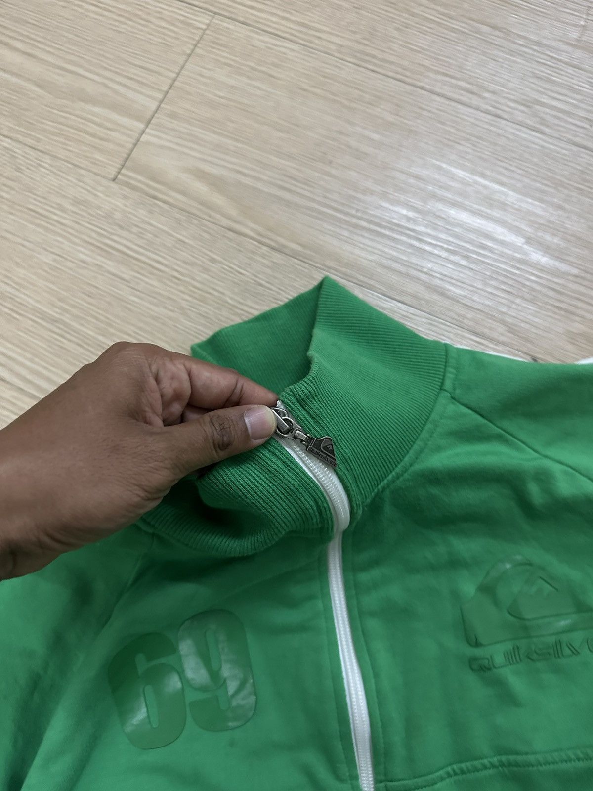 Beauty Beast × Quiksilver × Vintage Vintage Y2K Rare And Beautiful Quiksilver Green Sweater Size US L / EU 52-54 / 3 - 5 Thumbnail