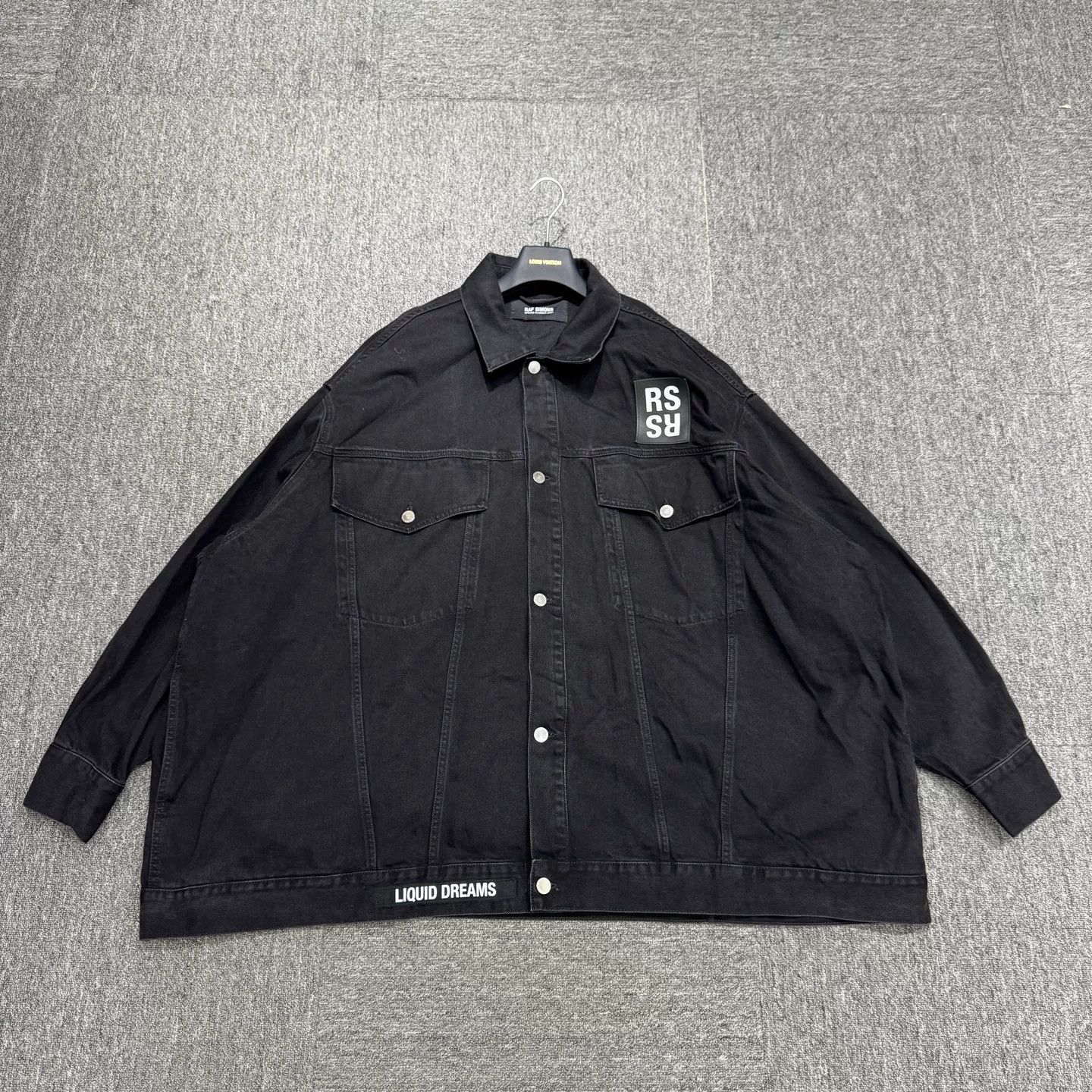 Raf Simons Raf Simons Leather Patch Oversized Denim Jacket Size US S / EU 44-46 / 1 - 1 Thumbnail