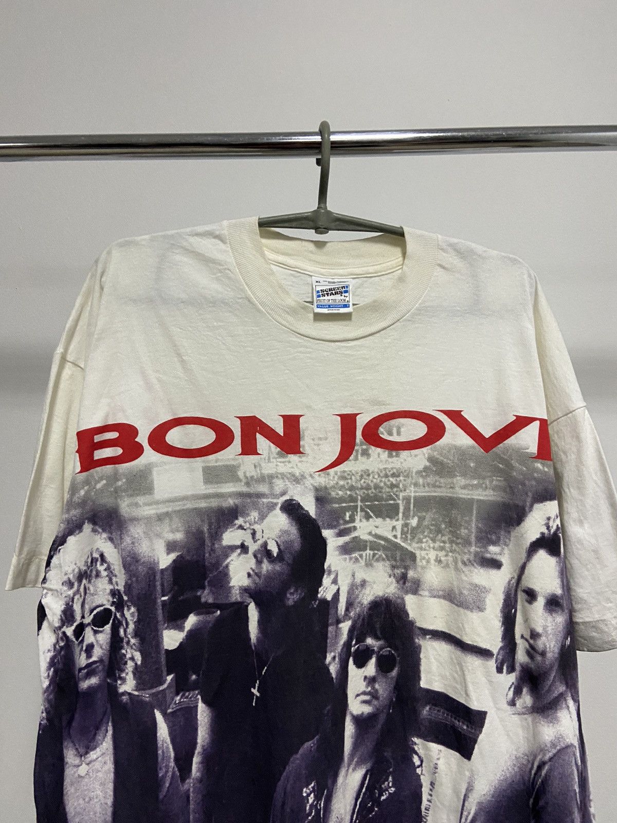 Bon Jovi these days 1996 overprint big logo t shirt rock