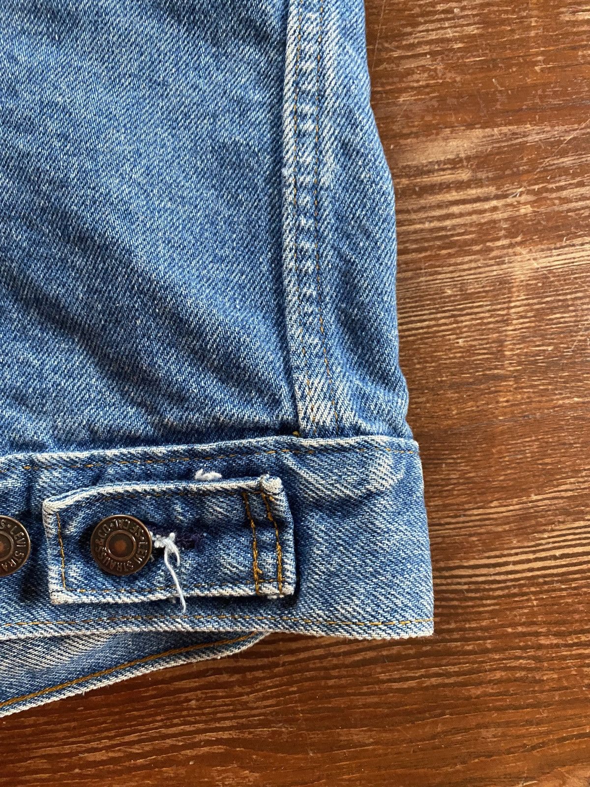 Levi's Vintage 80’s Levi’s Distressed Thrash Style Denim Jean Vest Size US S / EU 44-46 / 1 - 6 Thumbnail