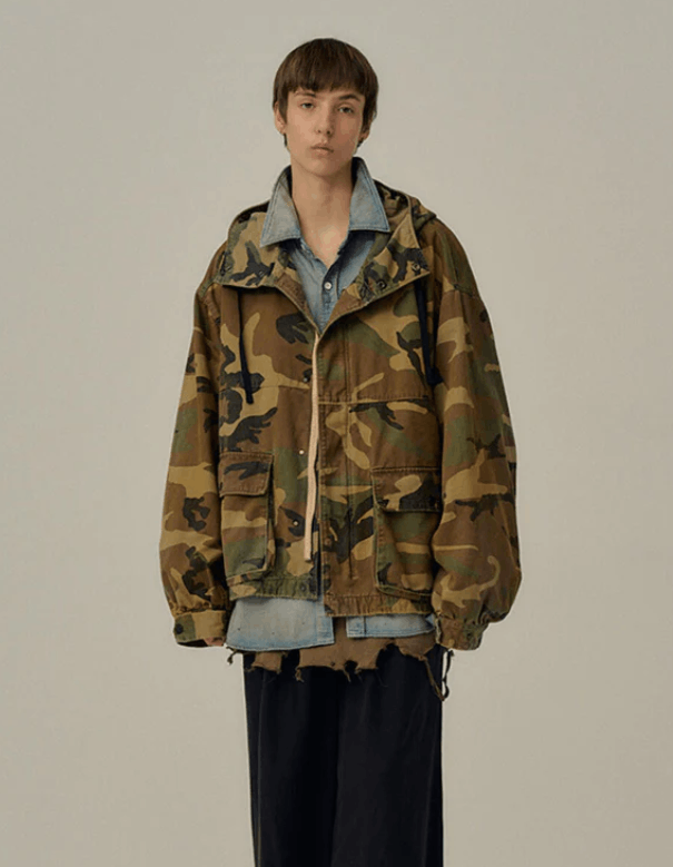 Other ANCELLM - CAMO ZIPUP HOODIE Size US M / EU 48-50 / 2 - 1 Thumbnail