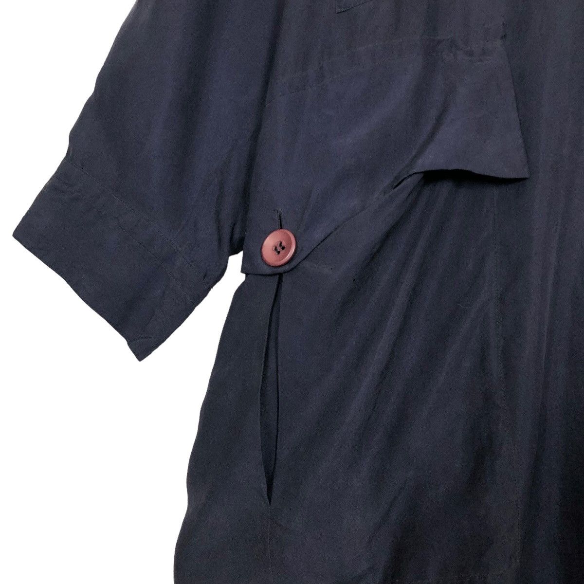 Issey Miyake Vintage 90s Issey Miyake Silk Car Coat Light Jacket Size US L / EU 52-54 / 3 - 6 Thumbnail