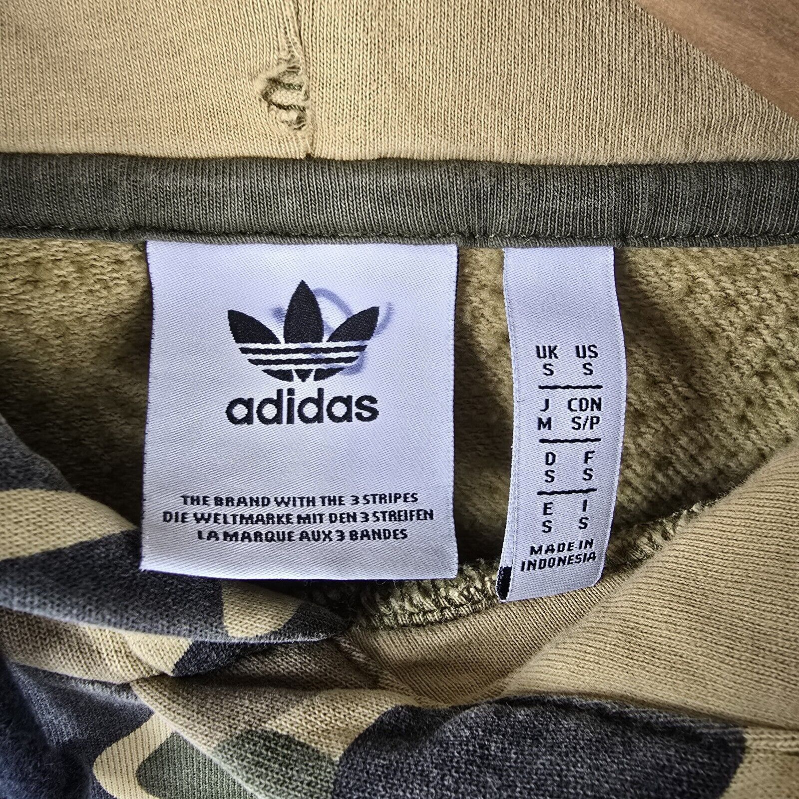 Adidas Adidas Camo Fade Hoodie Mens Size Small Trefoil Dip Dyed Size US S / EU 44-46 / 1 - 5 Thumbnail