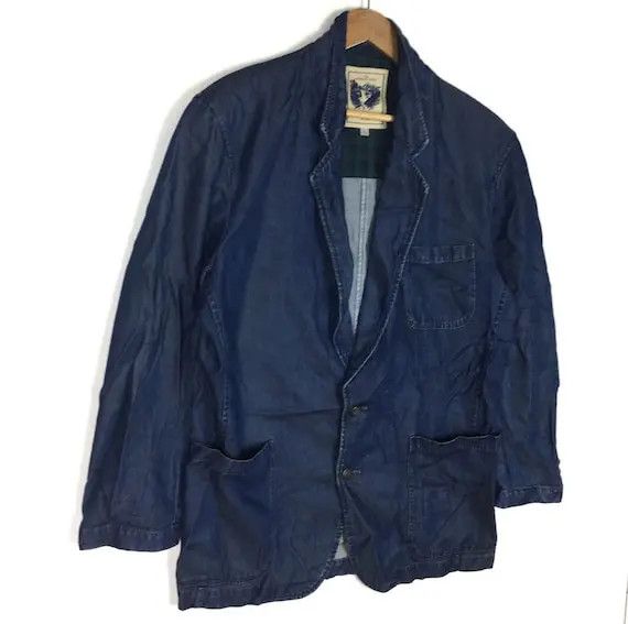Calvin Klein CALVIN KLEIN Sport Coat Denim Jeans Jacket 2 Button Size US L / EU 52-54 / 3 - 3 Thumbnail